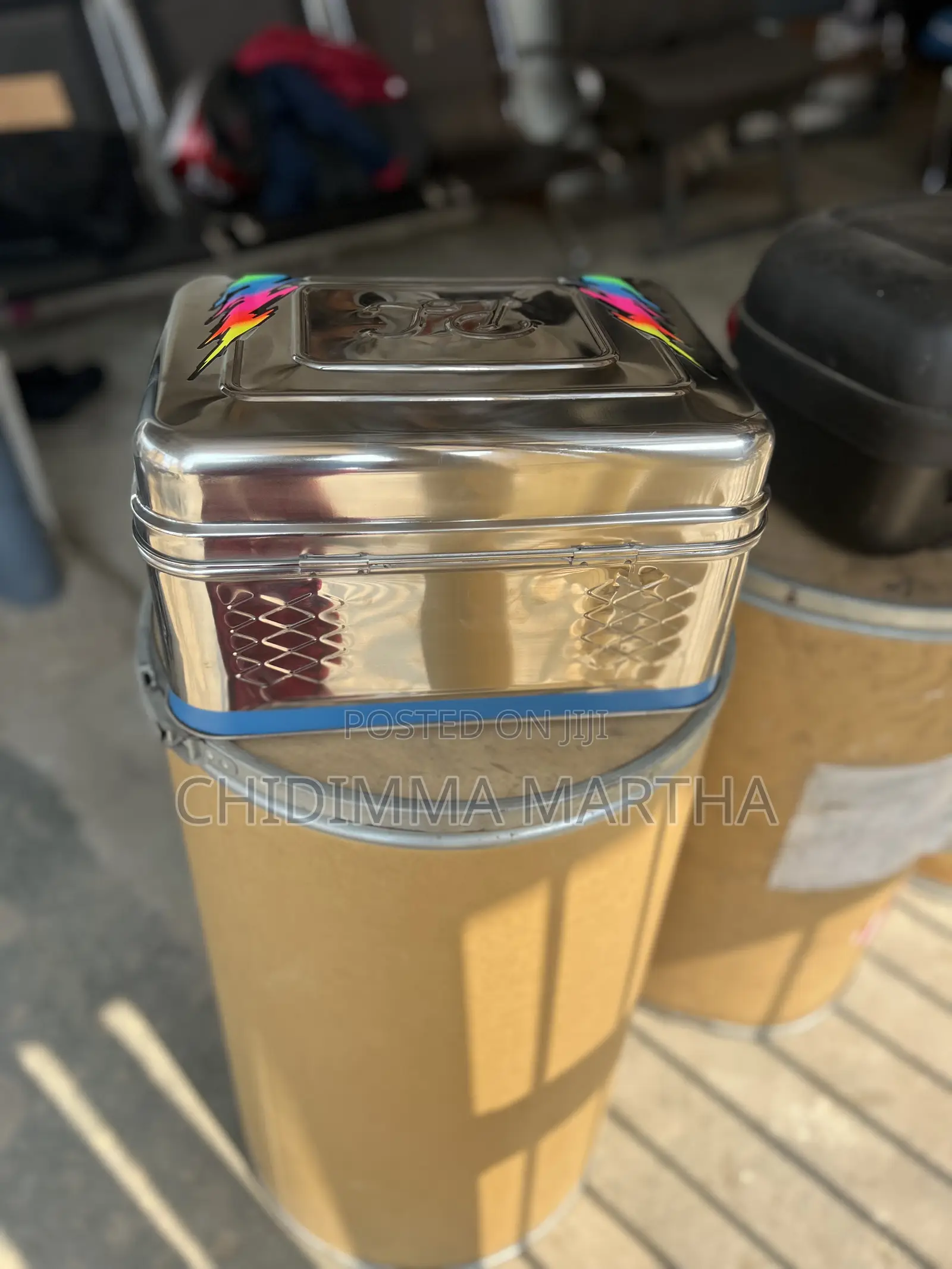 Motorcycle Top Stainless Box