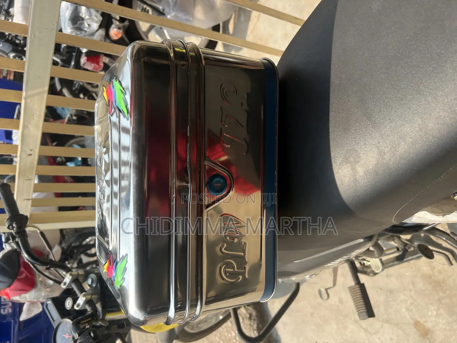 Motorcycle Top Stainless Box