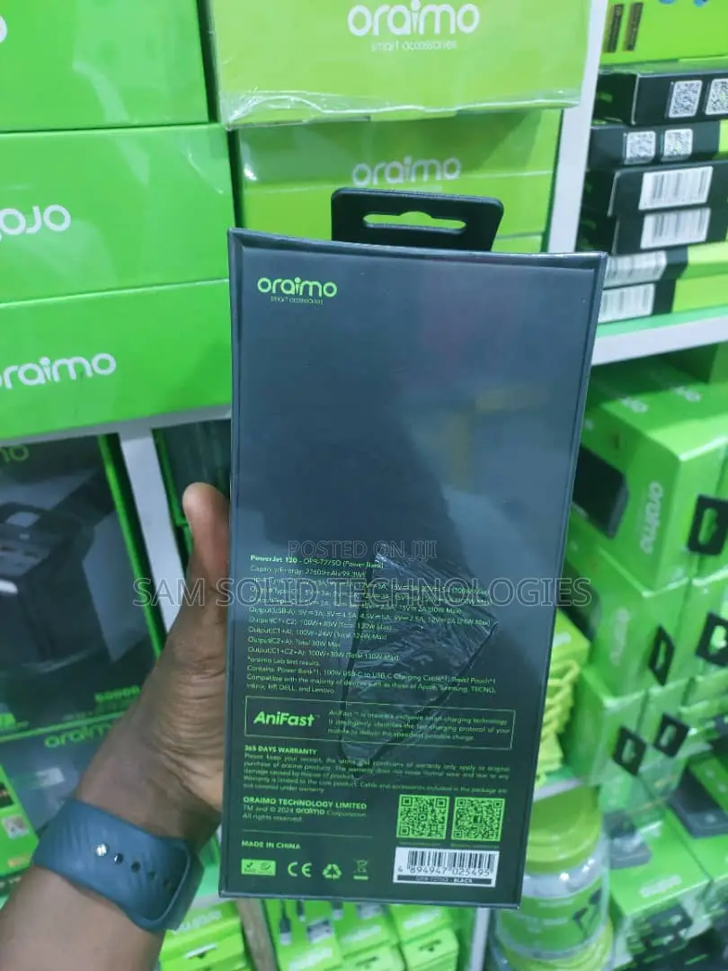 Oriamo Ultra Fast 130w Laptop Power Bank