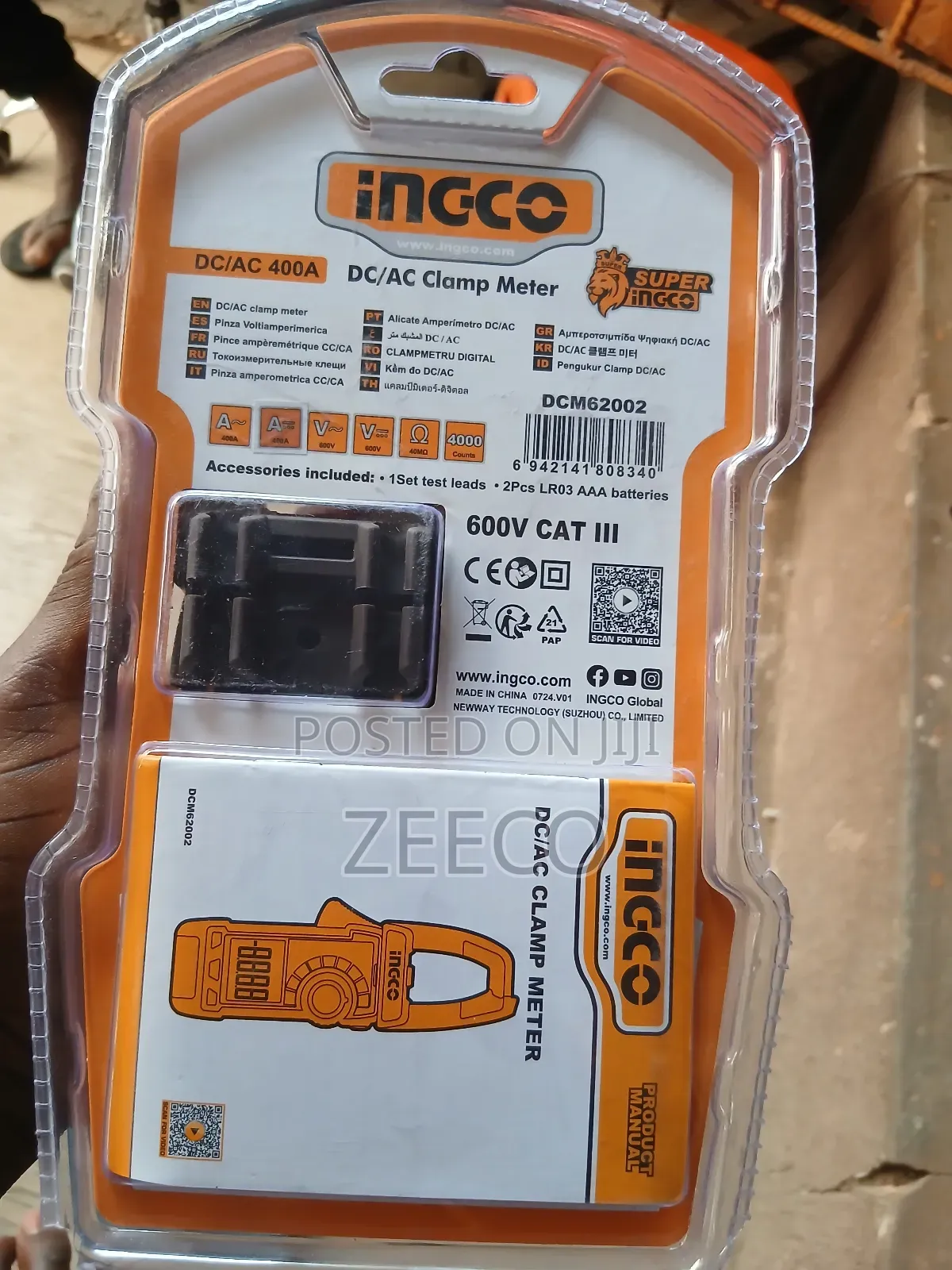 DC/AC Clamp Meter 400A