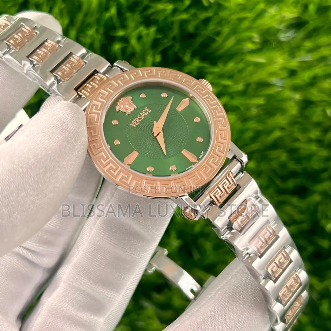 Luxury Versace Female Chain Strap Wristwatches