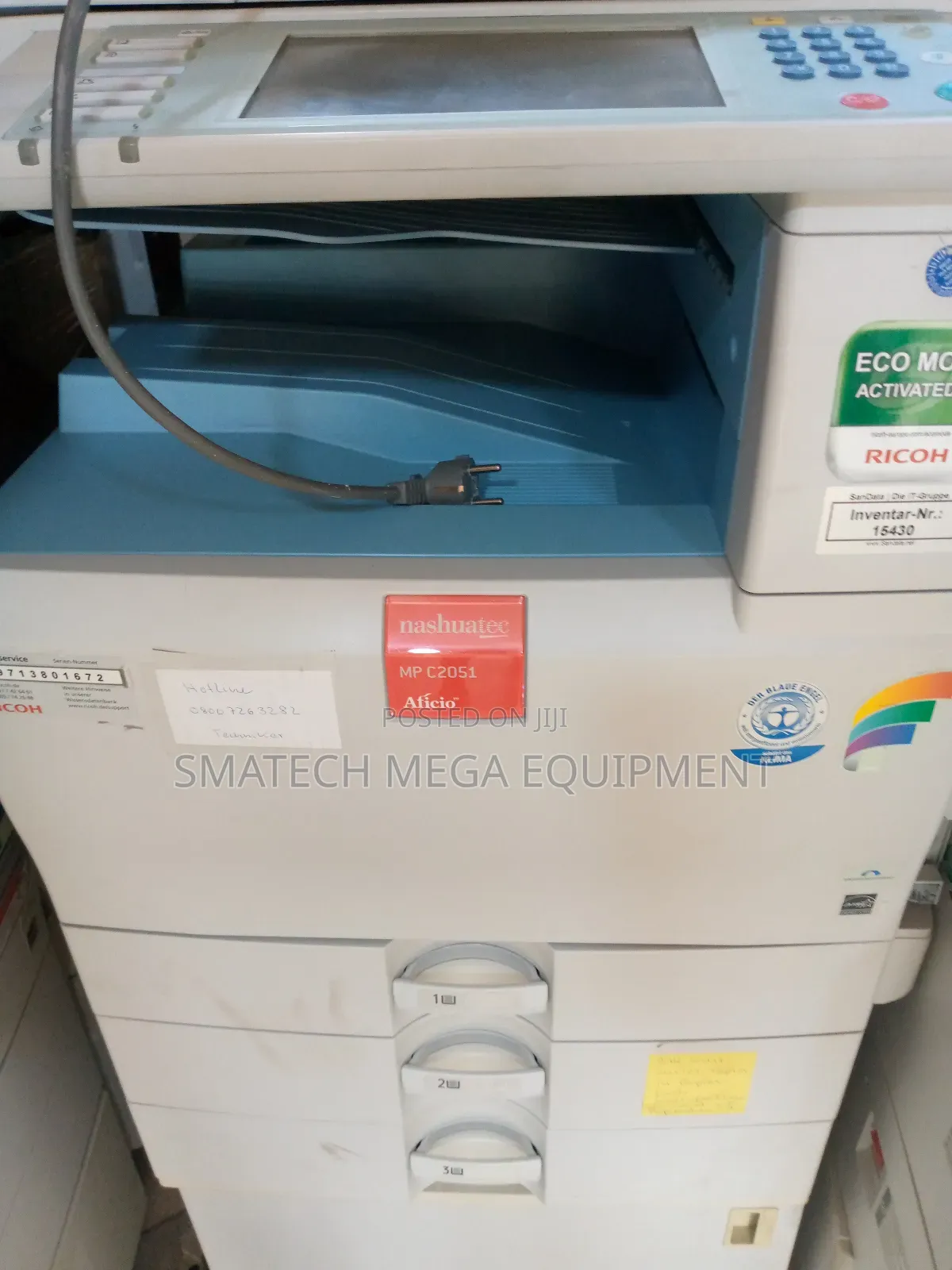 Ricoh Aficio Mp C2051 Photocopy Machine Di