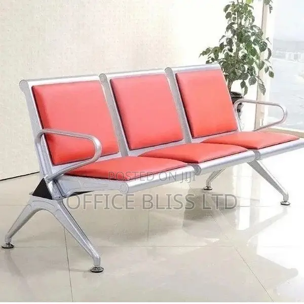 Heavy Duty Waiting 3 Seater Chair(RED)
