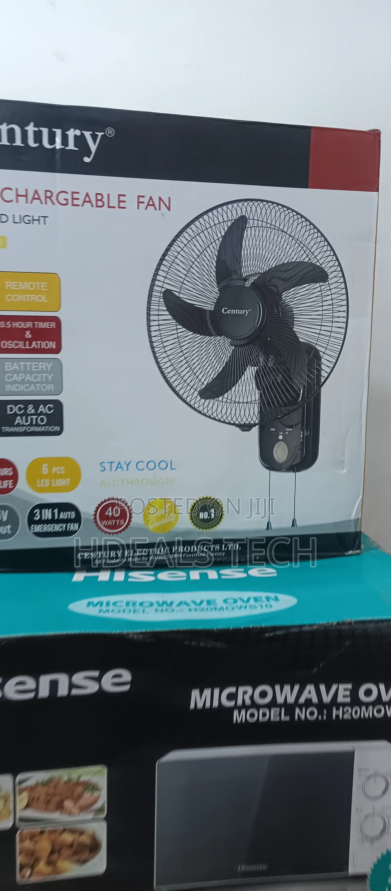 Best Grade- Century 16inches Rechargeable Fan