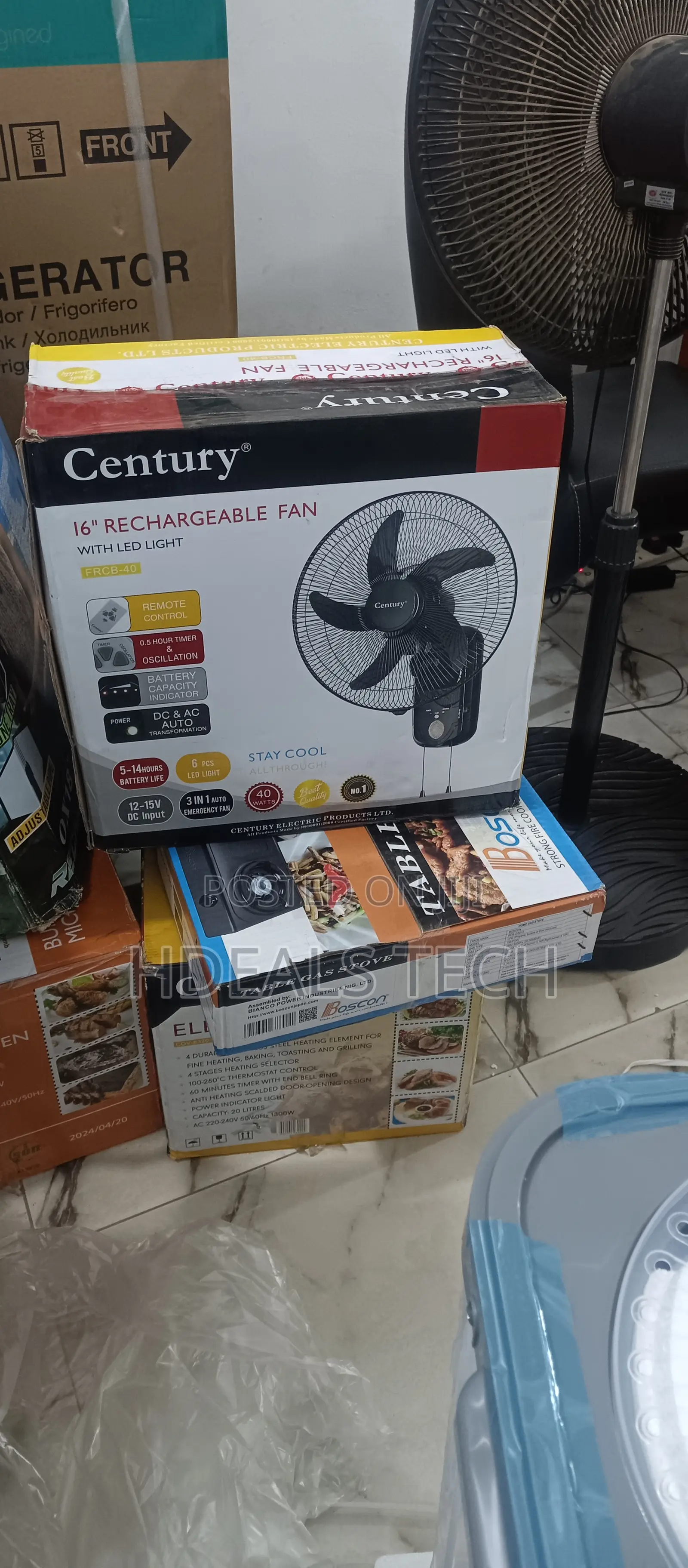 Comfort- Century 16inches Rechareable Fan