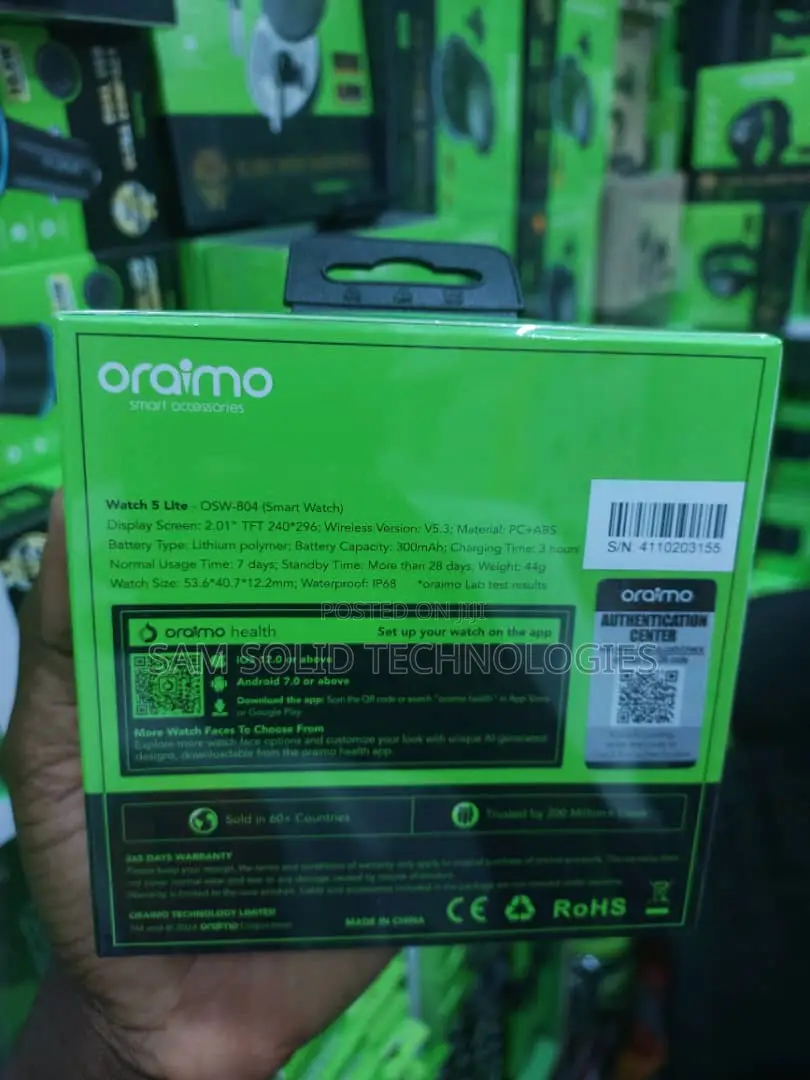 Oriamo Smart Watch 5 Lite