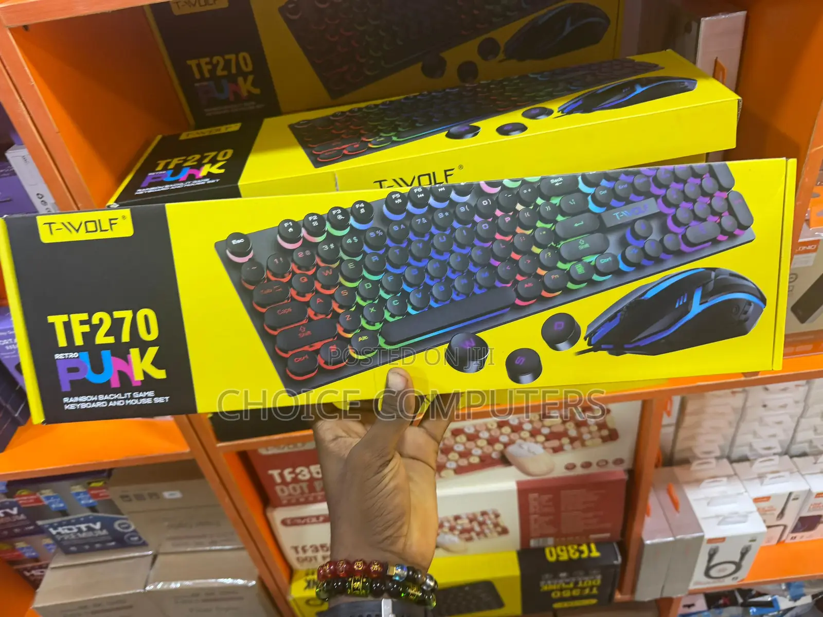 T-wolf Rgb Backlit Gaming Wired Keybord And Mouse