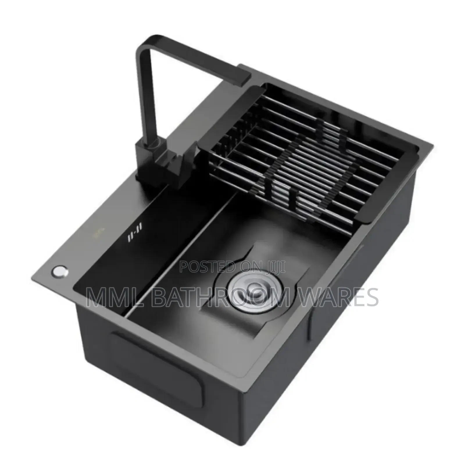Kitchen Sinks Black Single Bowl Kitchen Sink With Faucets