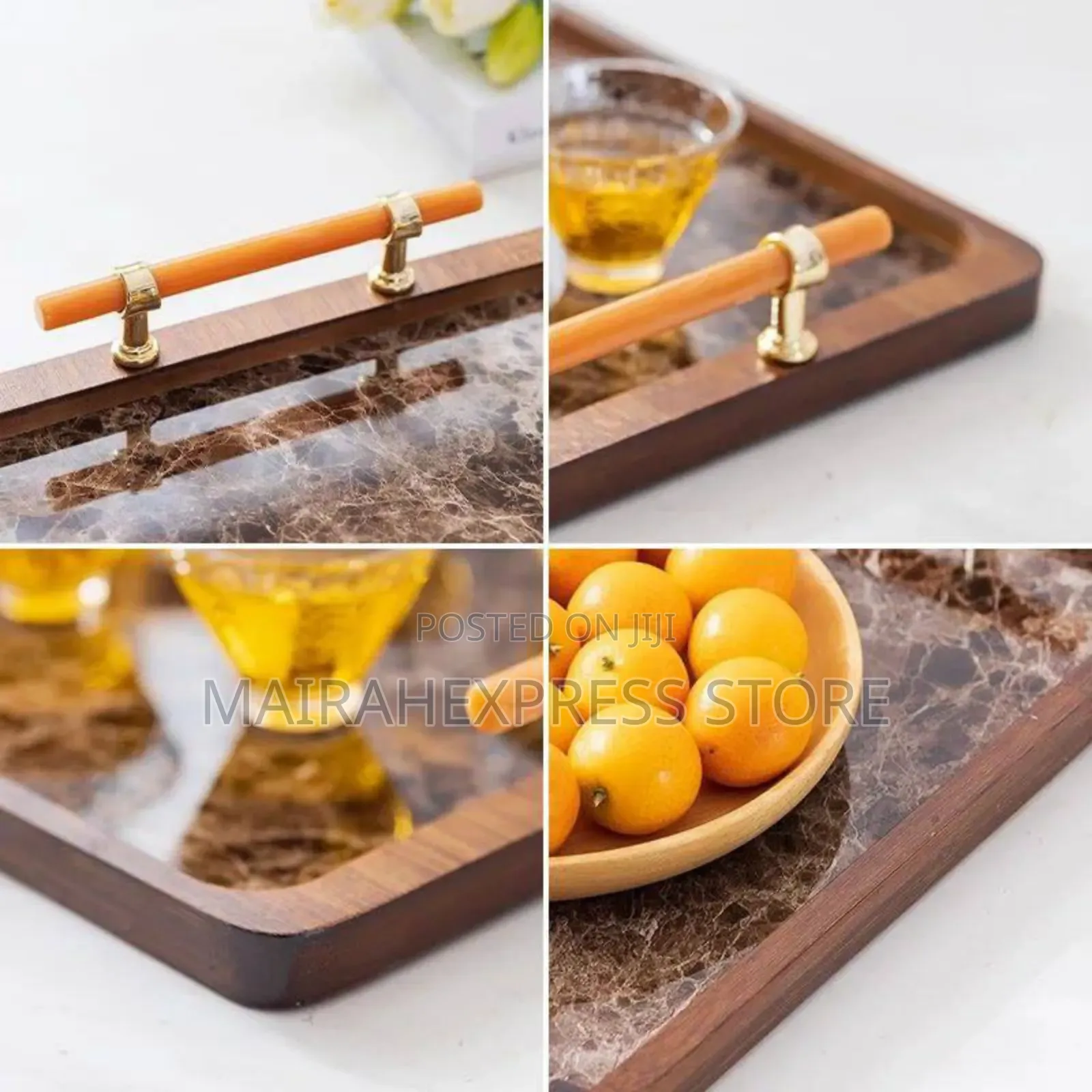 New Bamboo Portable Tea Tray Set