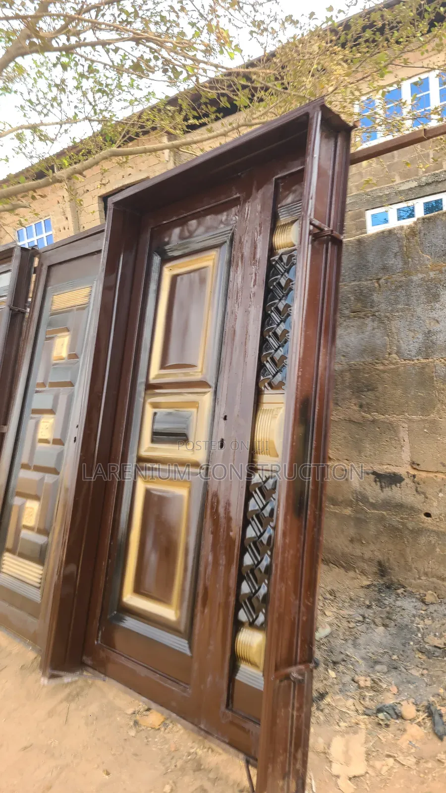 Strong 4ft and 3ft Entrance Iron Doors