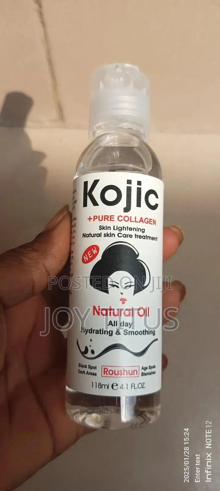 Kojic + Pure Collagen Skin Lightening Oil