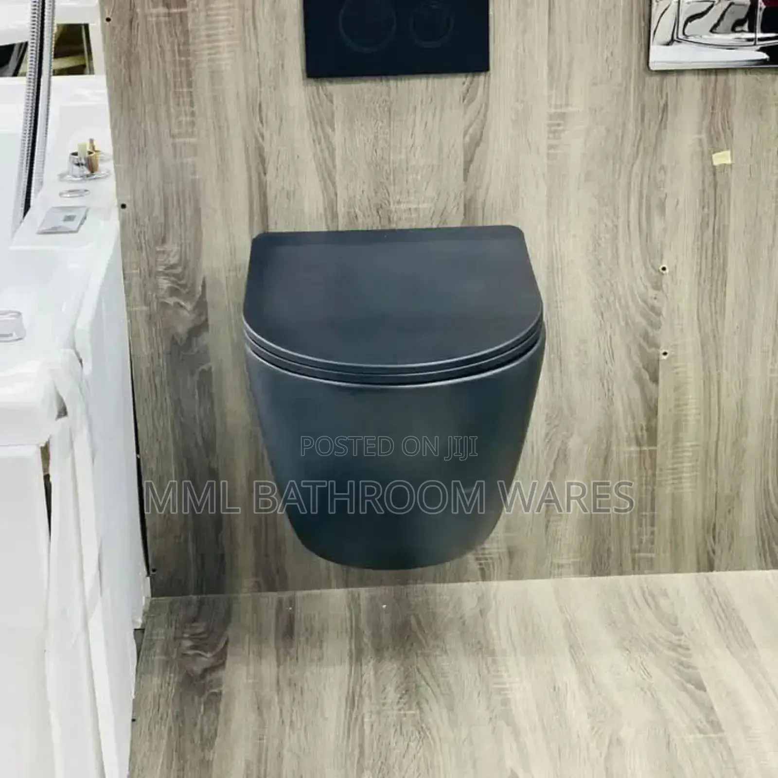 England Standard Matte Black Concealed Toilet Seats