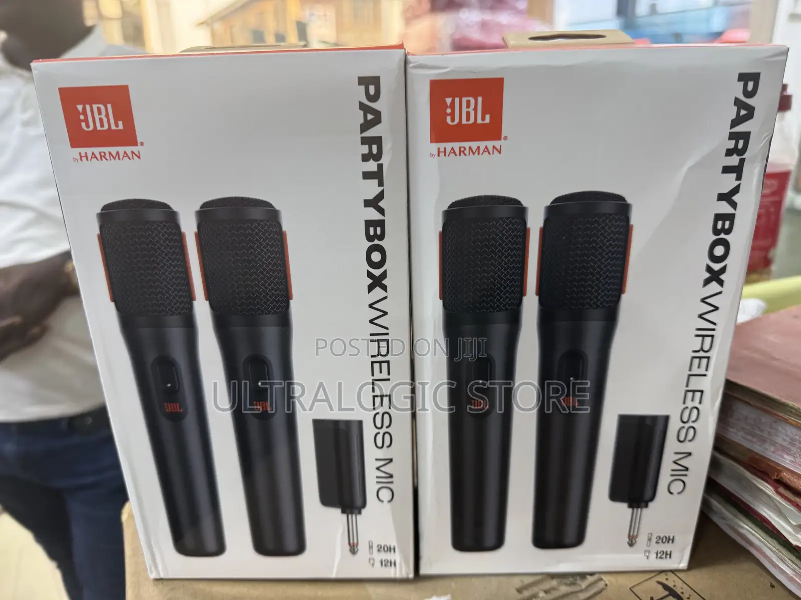 New JBL Partybox Two-Person Wireless Handheld Microphone