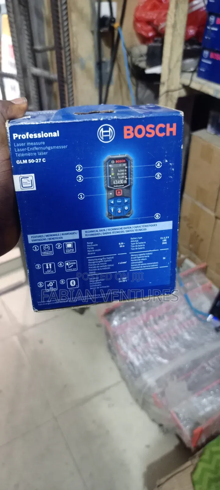 Bosch 50m Laser Tape GLM-50-27 C