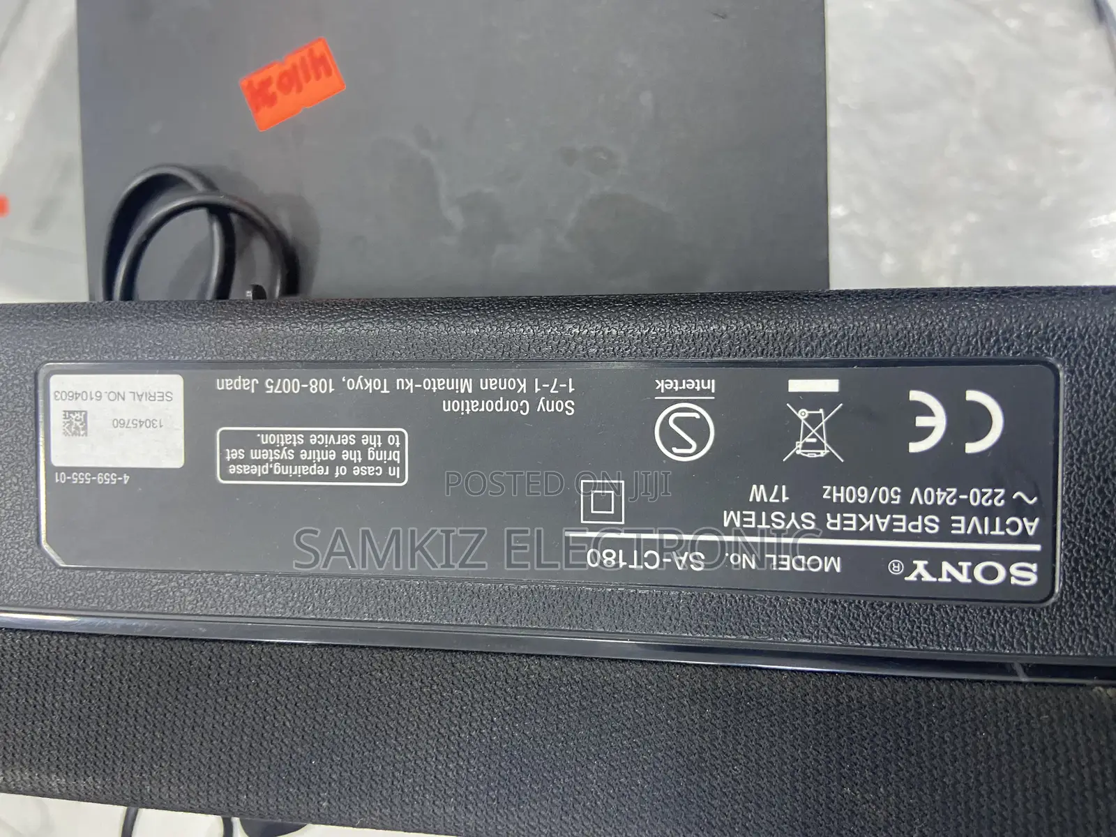 Sony HT-CT180 2.1 Channel Sound Bar W/Wireless Subwoofer