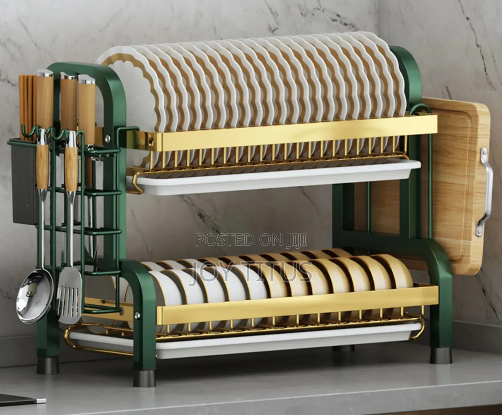 2 Tier Strong And Durable Plate Rack