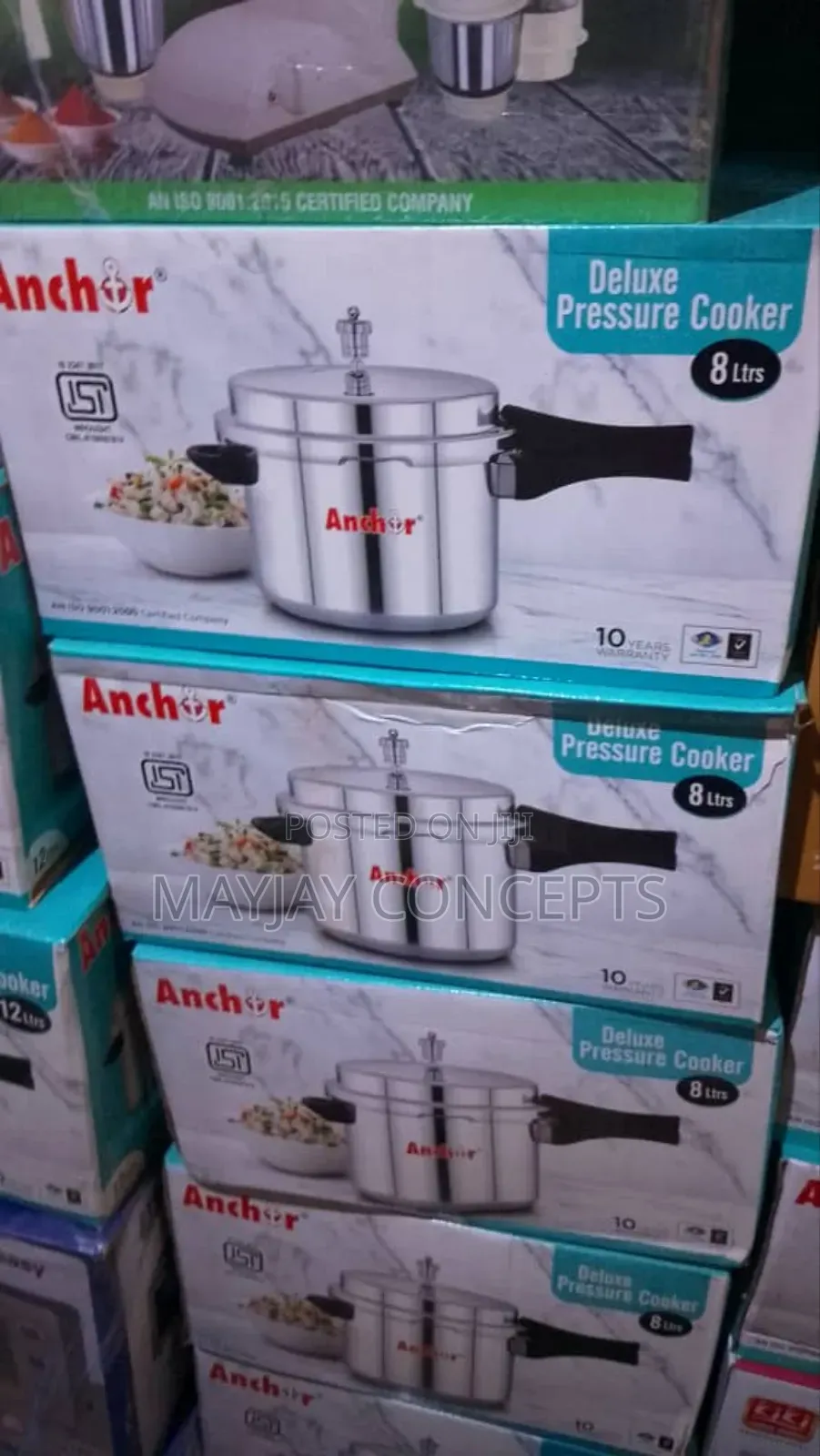8litres Anchor Deluxe Pressure Pot Cooker Fast Cooker