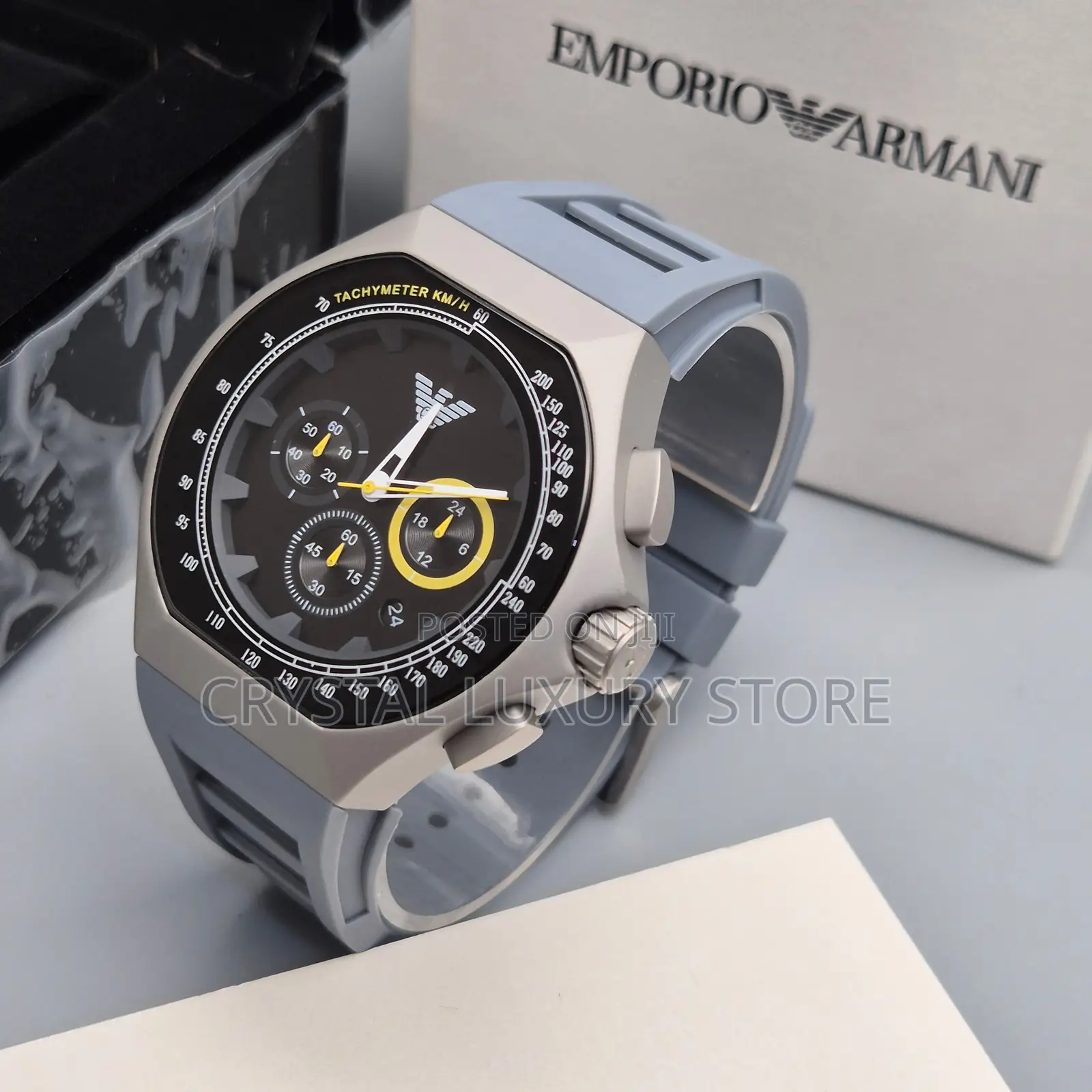 Emporio Armani Quality Luxury Men Chain Strap Wristwatch