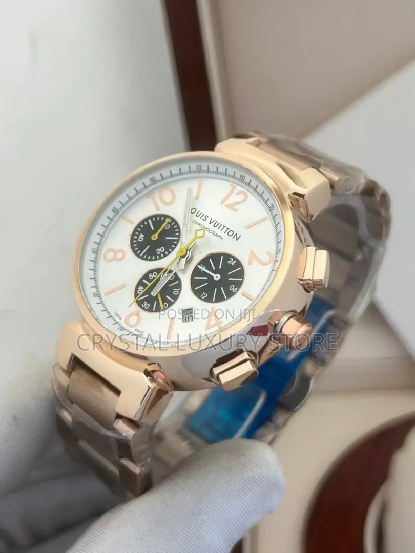 Louis Vuitton Quality Luxury Men Chain Strap Wristwatch