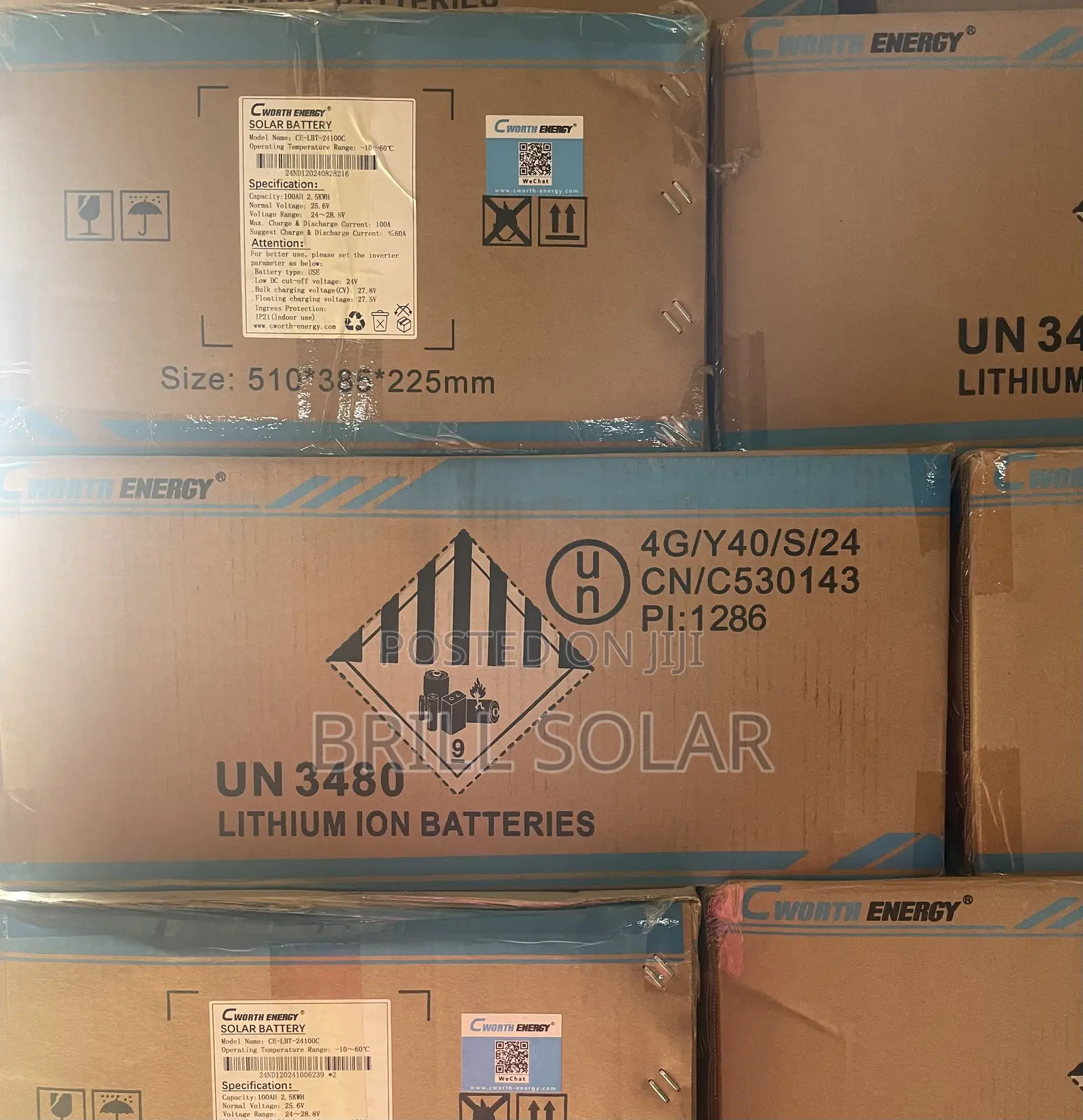 2.5kwh-25.6v Cworth Energy Lithium Battery (Lbt-24100c)