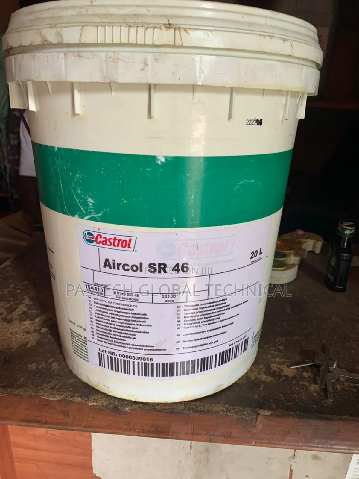 Castrol Aircol Sr 46 Synthetic Air Compressor Lubricant