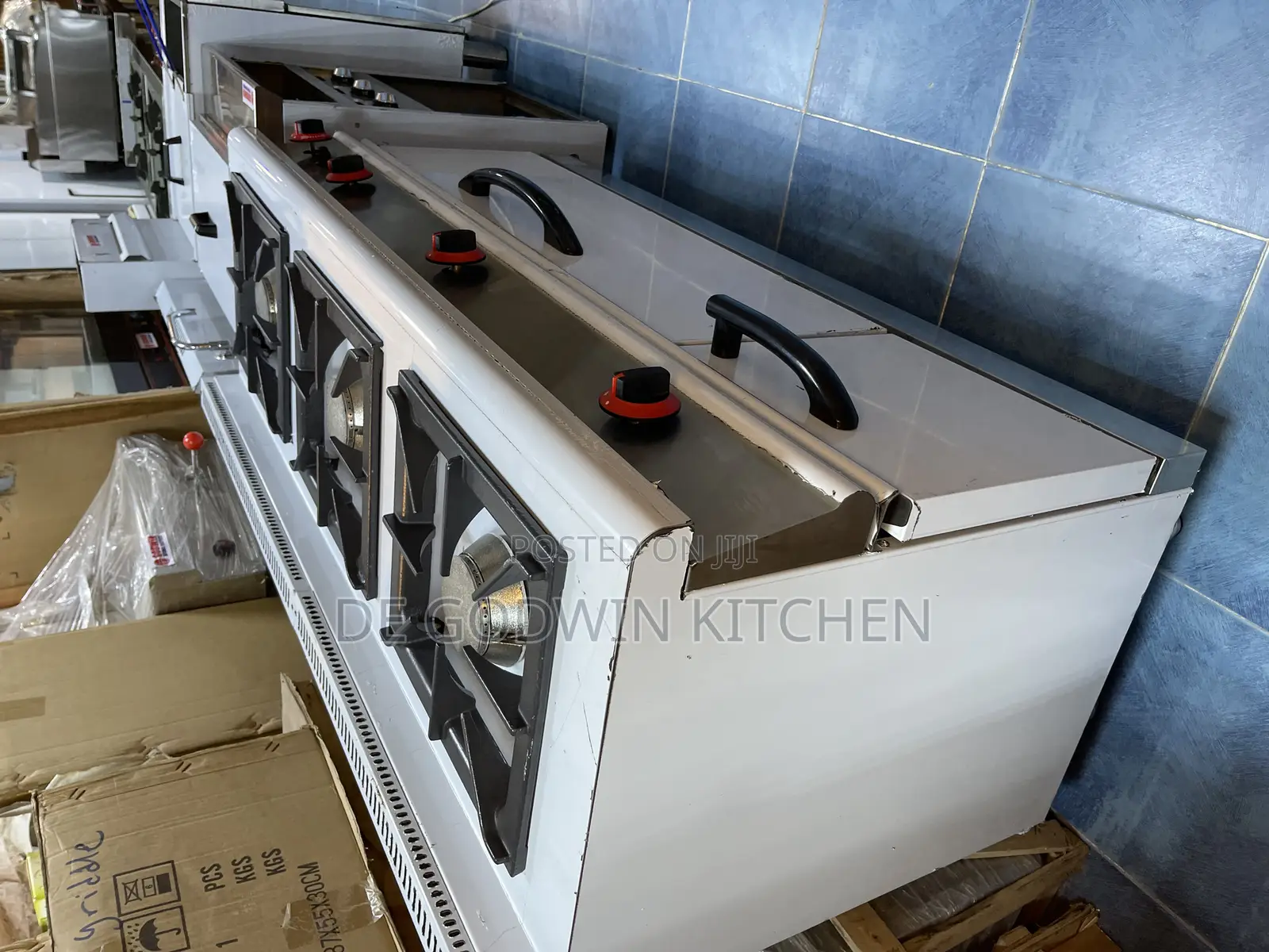 3 Burners Industrial Cooking Rang With Oven