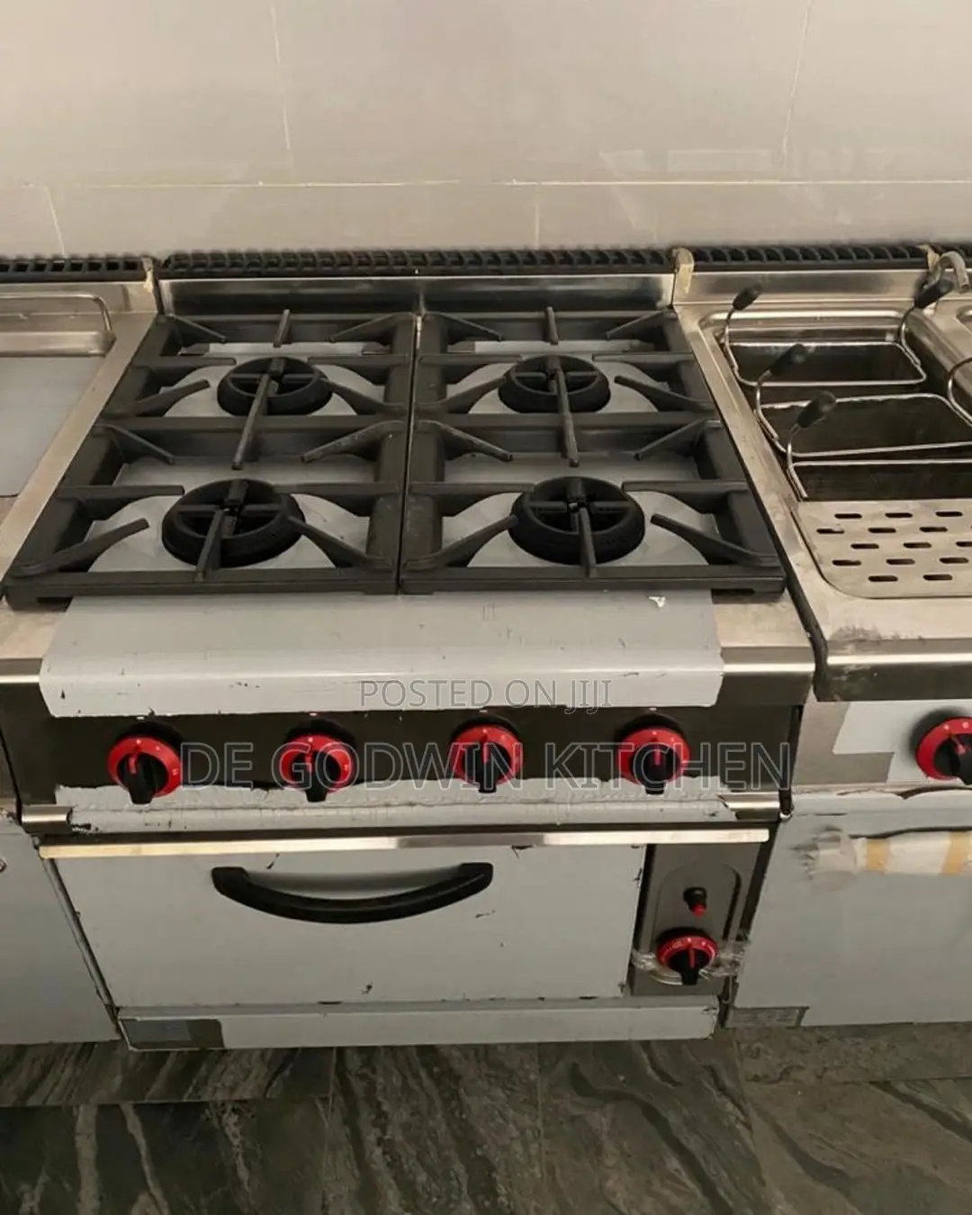 4 Burners Gas Cooker With Oven Stainless