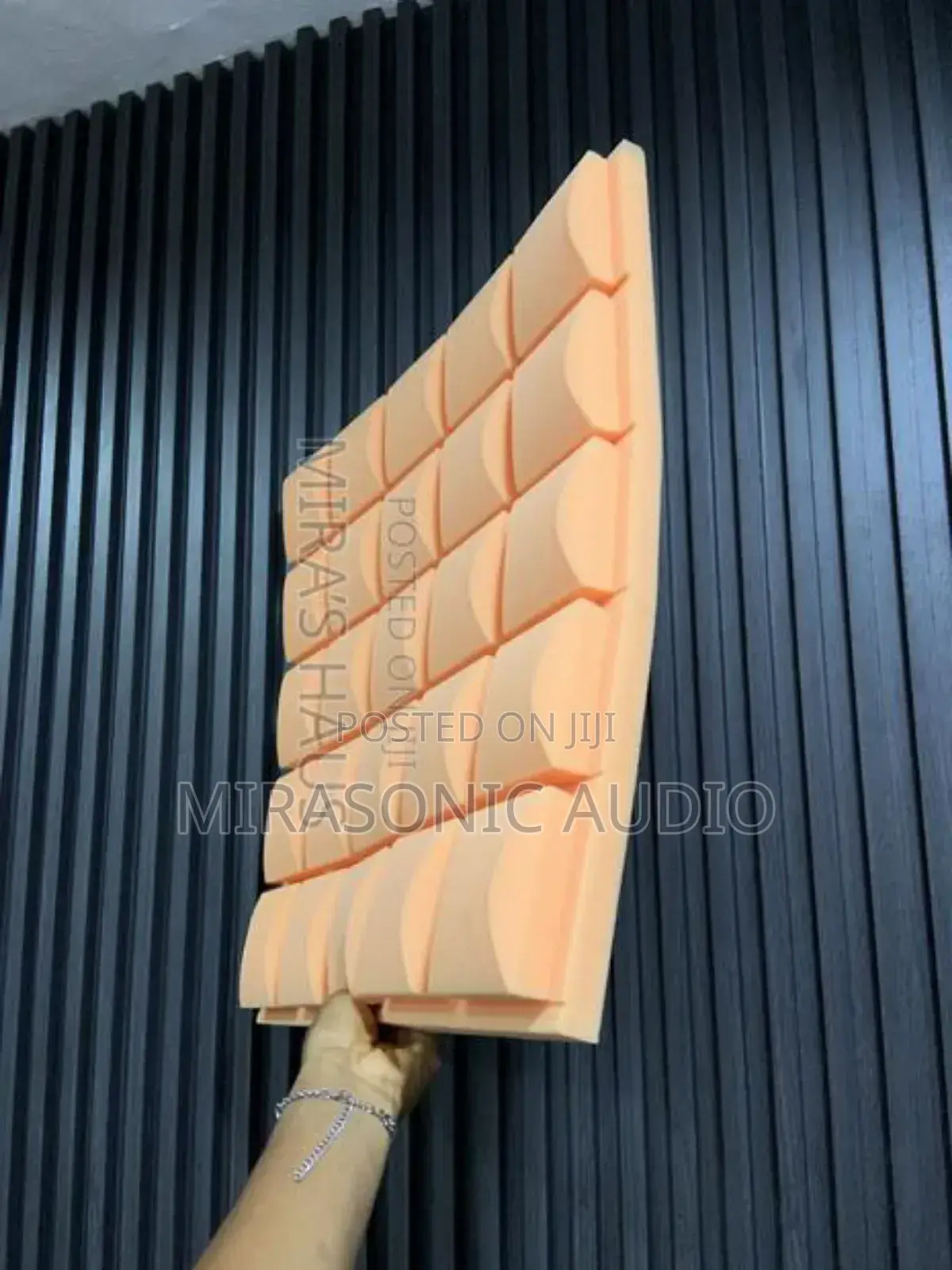 Mushroom Head Design,50x50x5cm,Orange Color Acoustic Foam