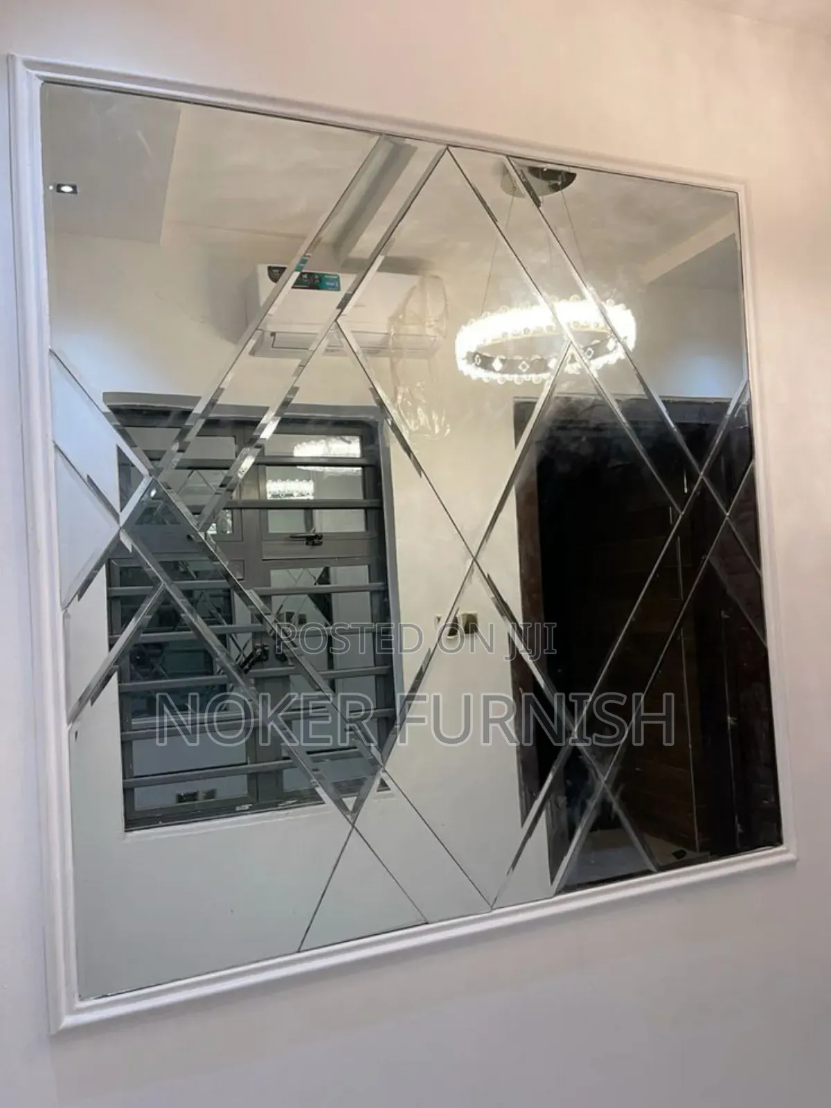 Bevel Mirror Wall Design