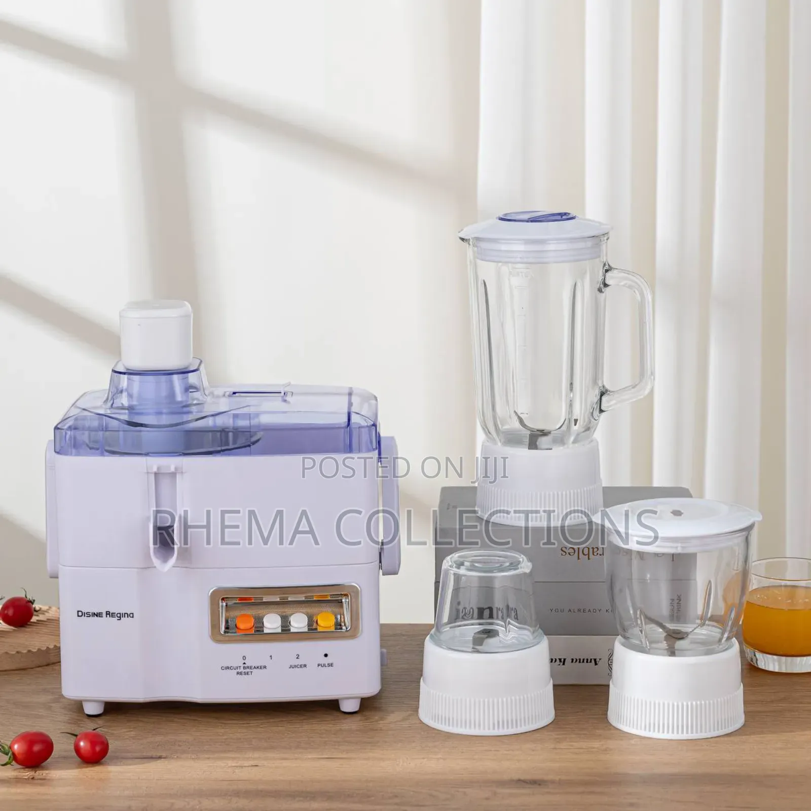 (800W) 4in1 Food Processor - Juicer, Blender, Chopper,