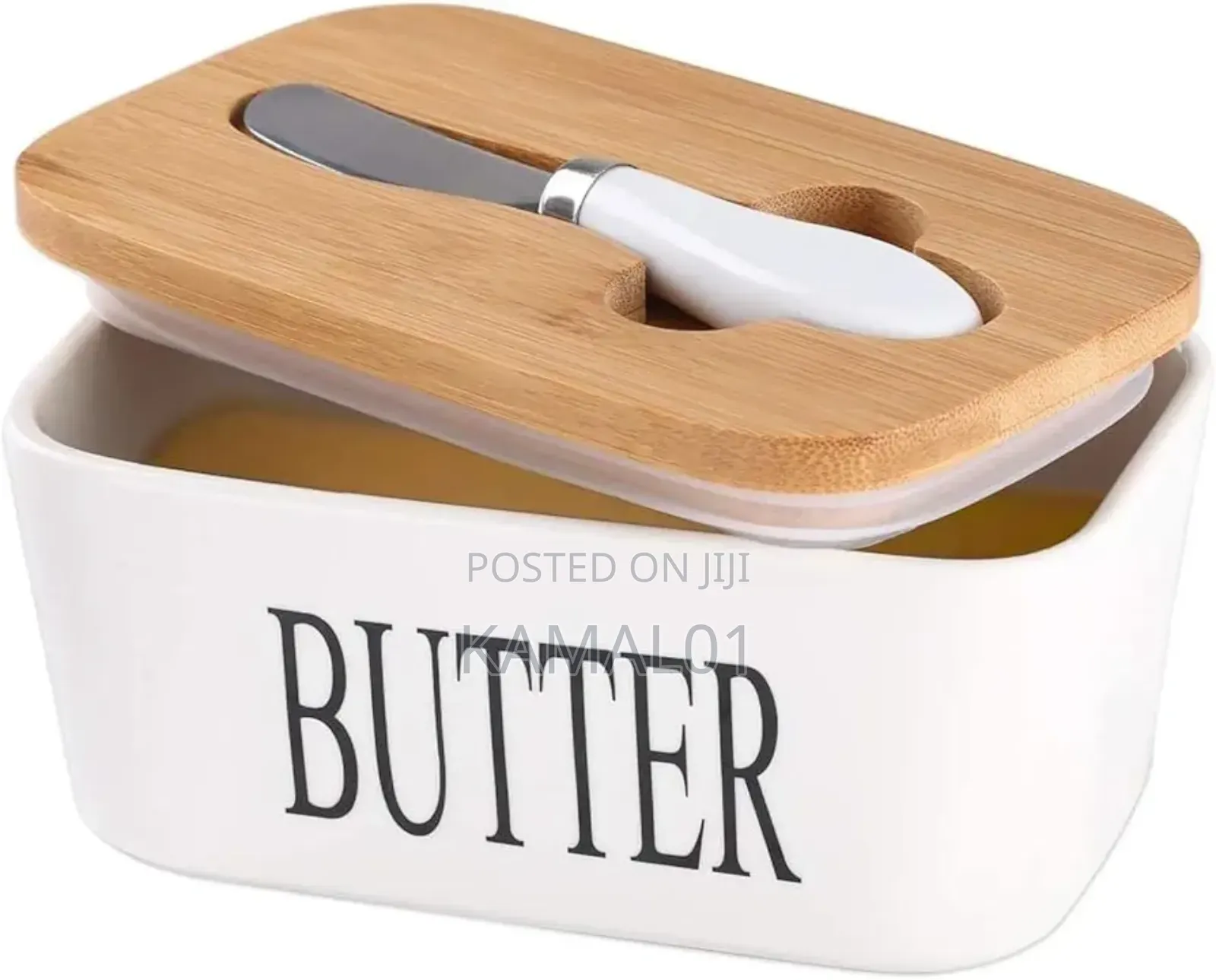 Butter Dish With Lid and Knife for Countertop