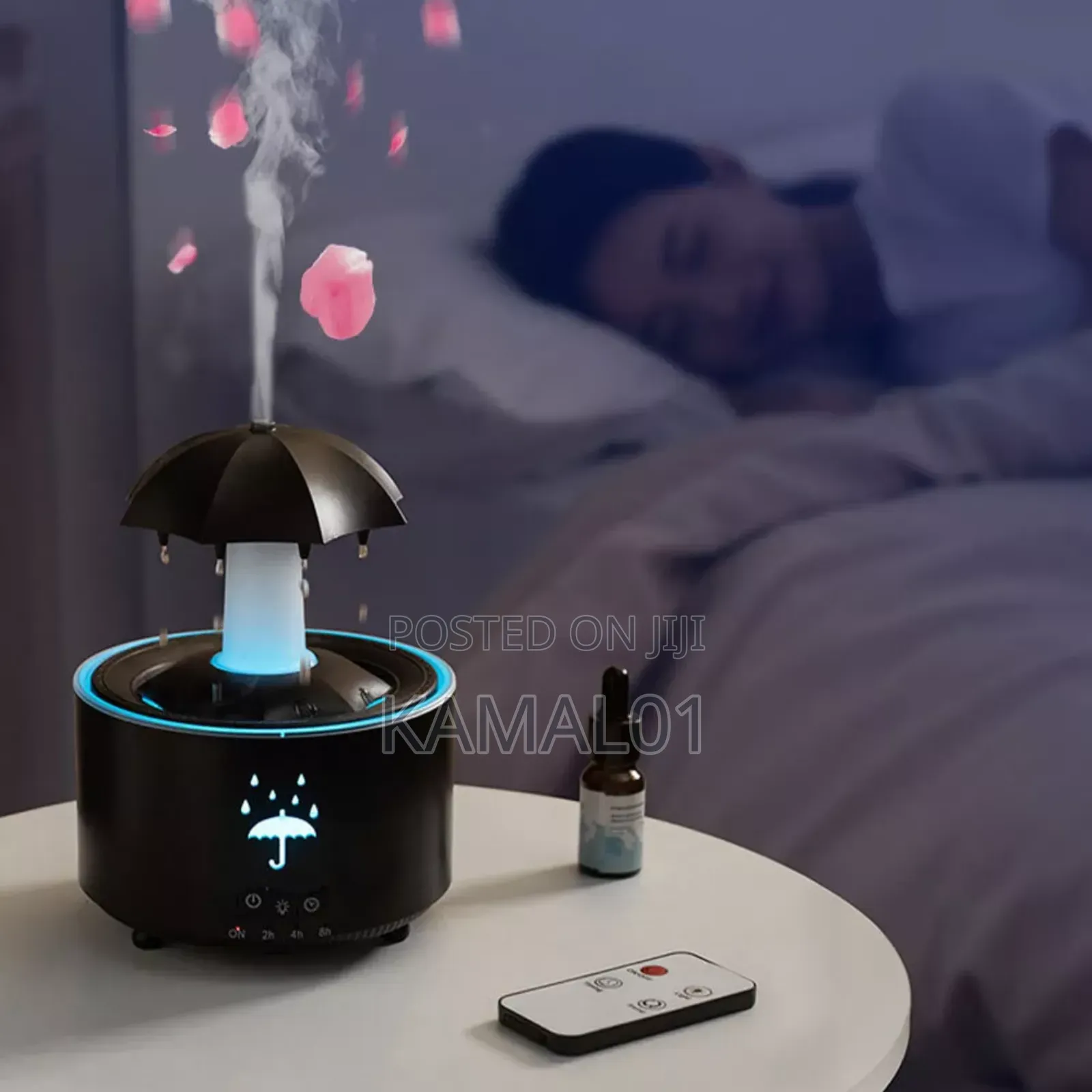 Rotating Umbrella Aromatherapy Diffuser With Led Night Light