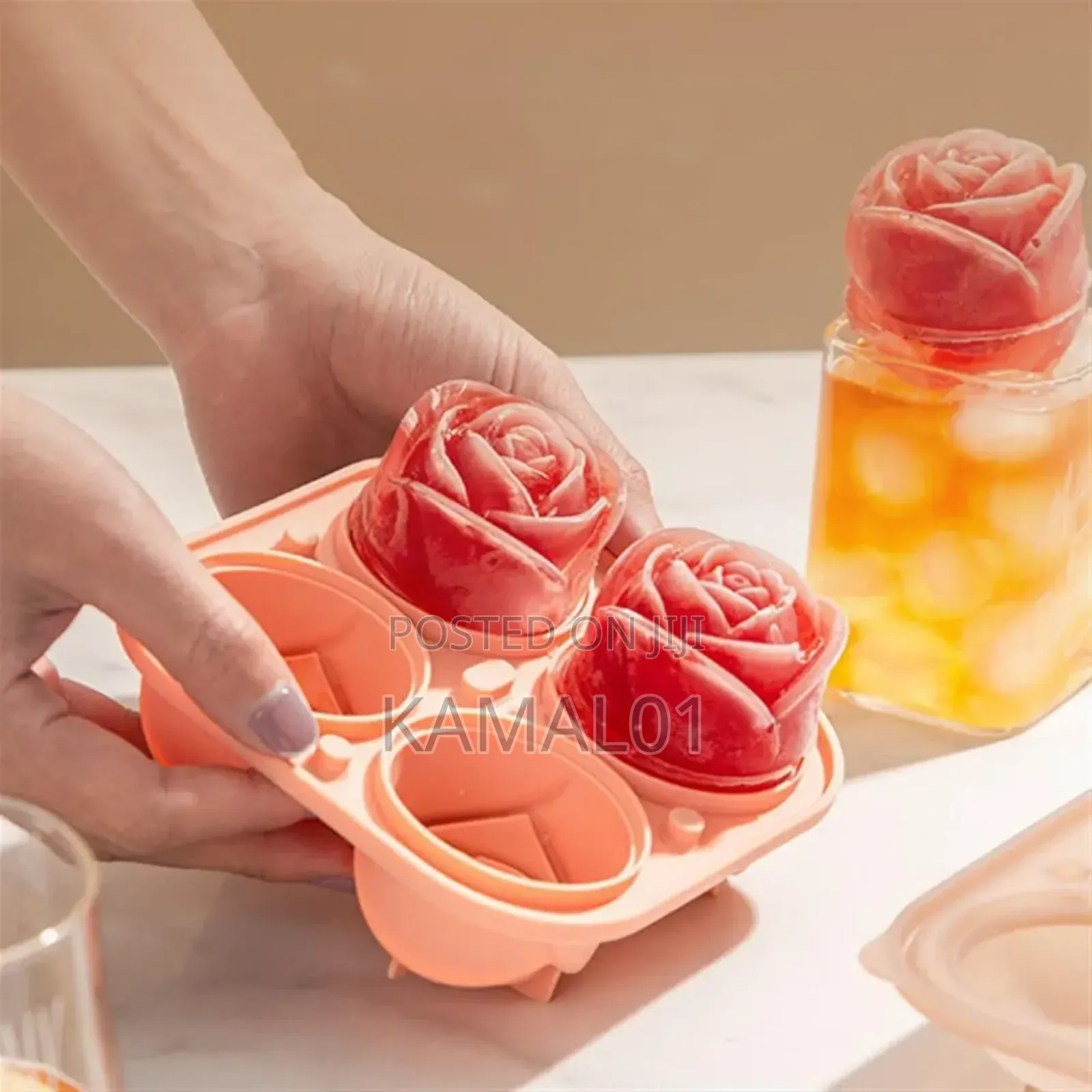 Ice Pop Molds, Holes Rose Flower Ice Cube Maker