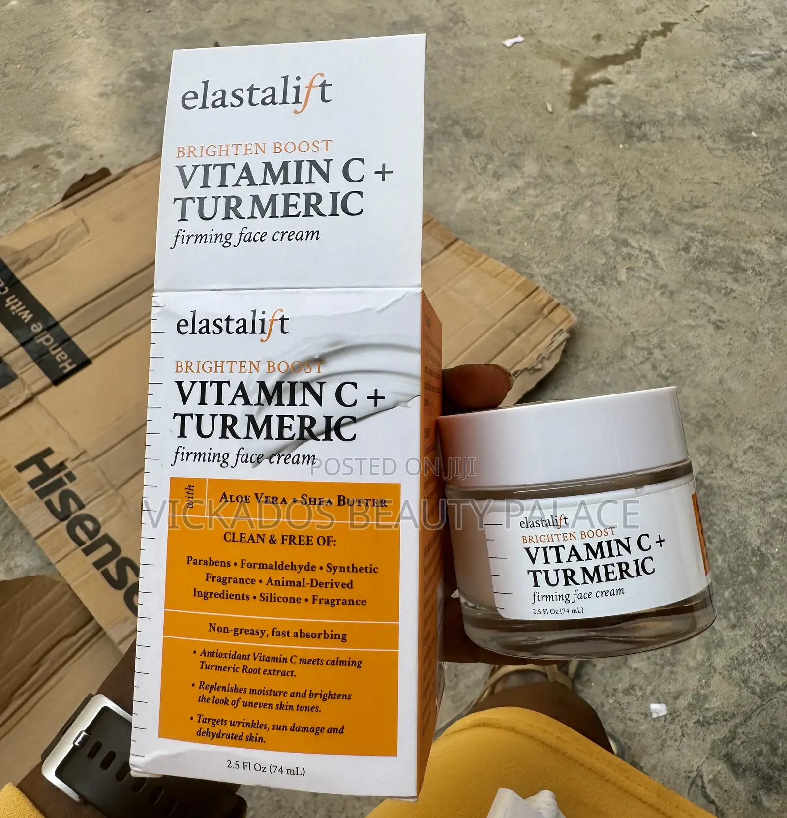 Elasticity Brighten Vitamin C + Turmeric Face Cream