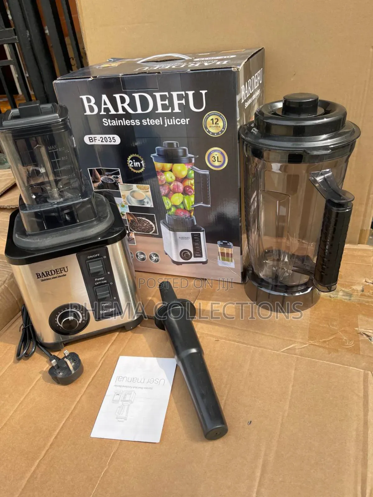 9525 Pure Copper Motor 2in1 Bardefu Blender - Model 2035