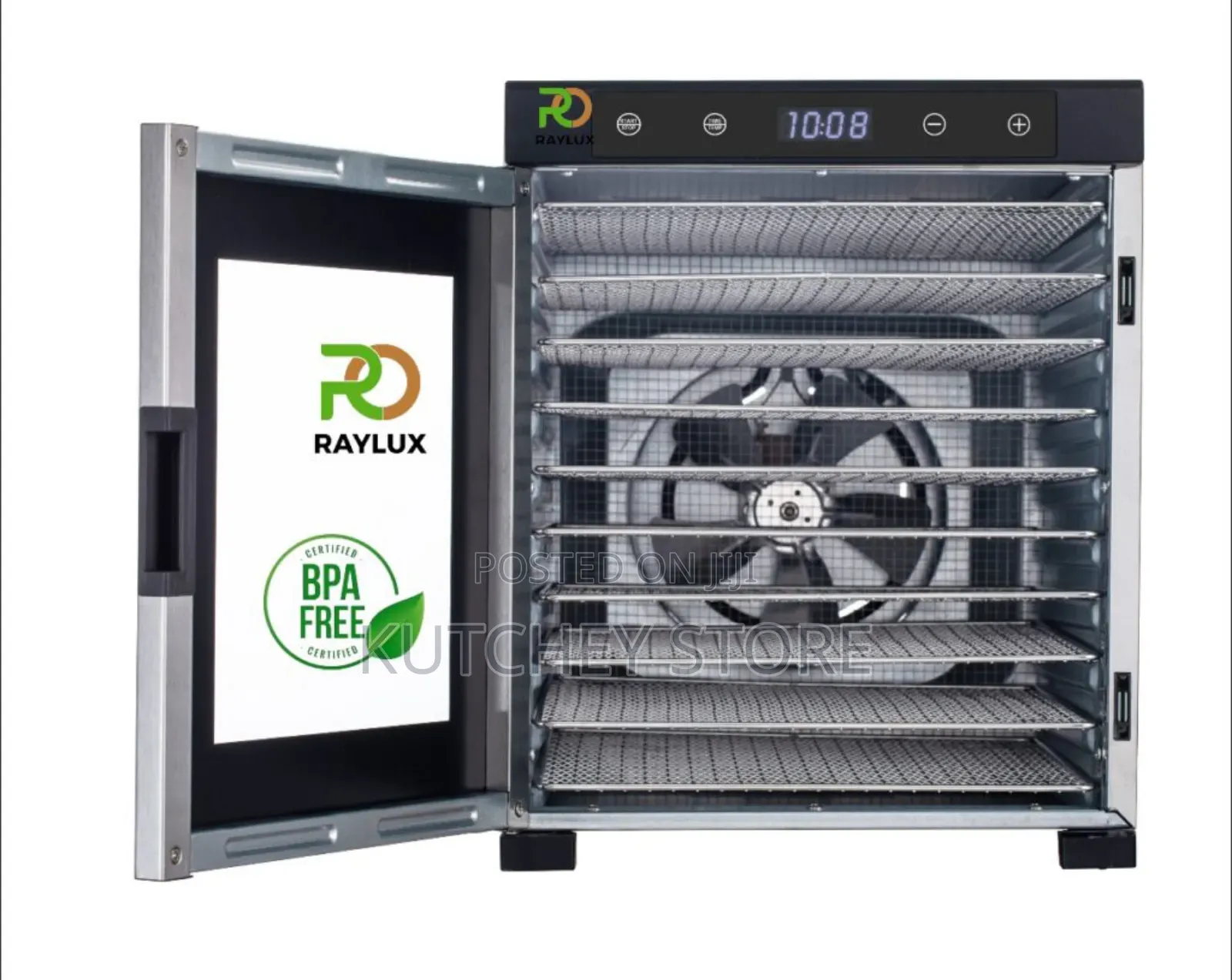 Raylux 10-Trays Professional Stainless Steel Food Dehydrator
