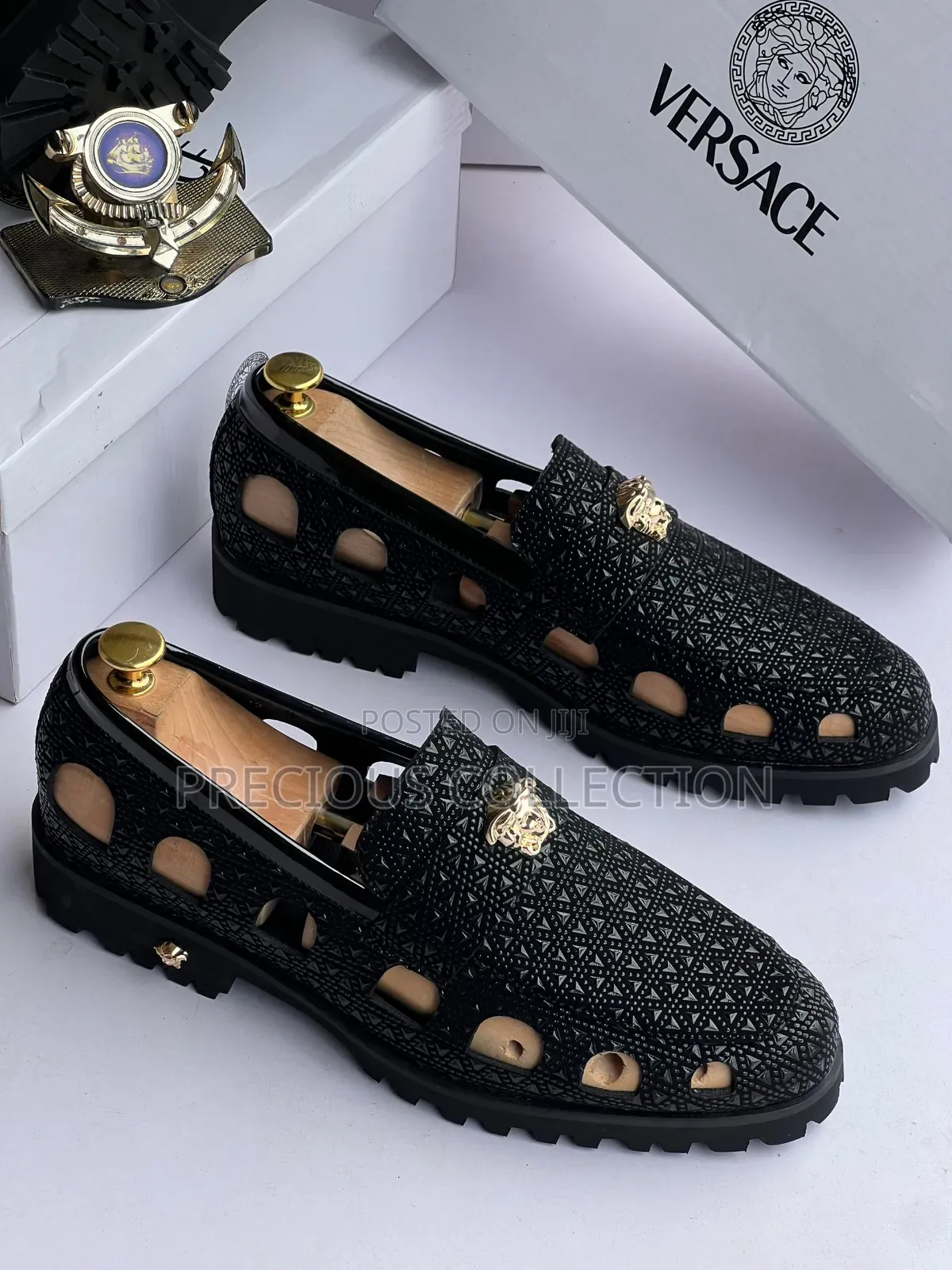 Versace Vintage Black Sandals