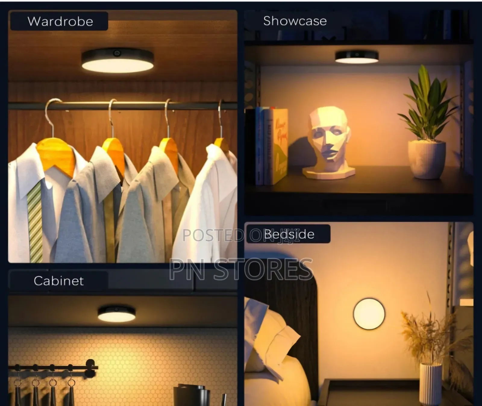 Led Night Light Smart Human Body Sensor Magnetic Suction