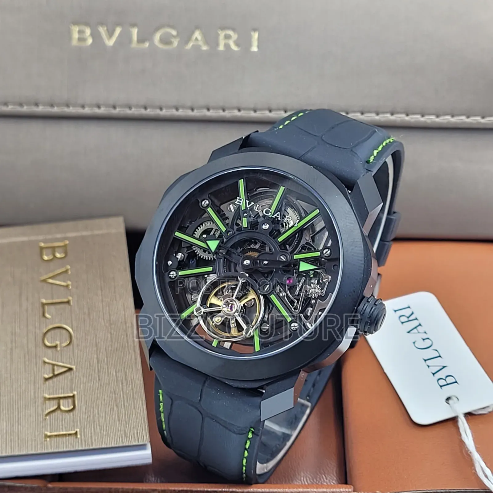 Original Bvlgari Faux Leather Strap Available in Store