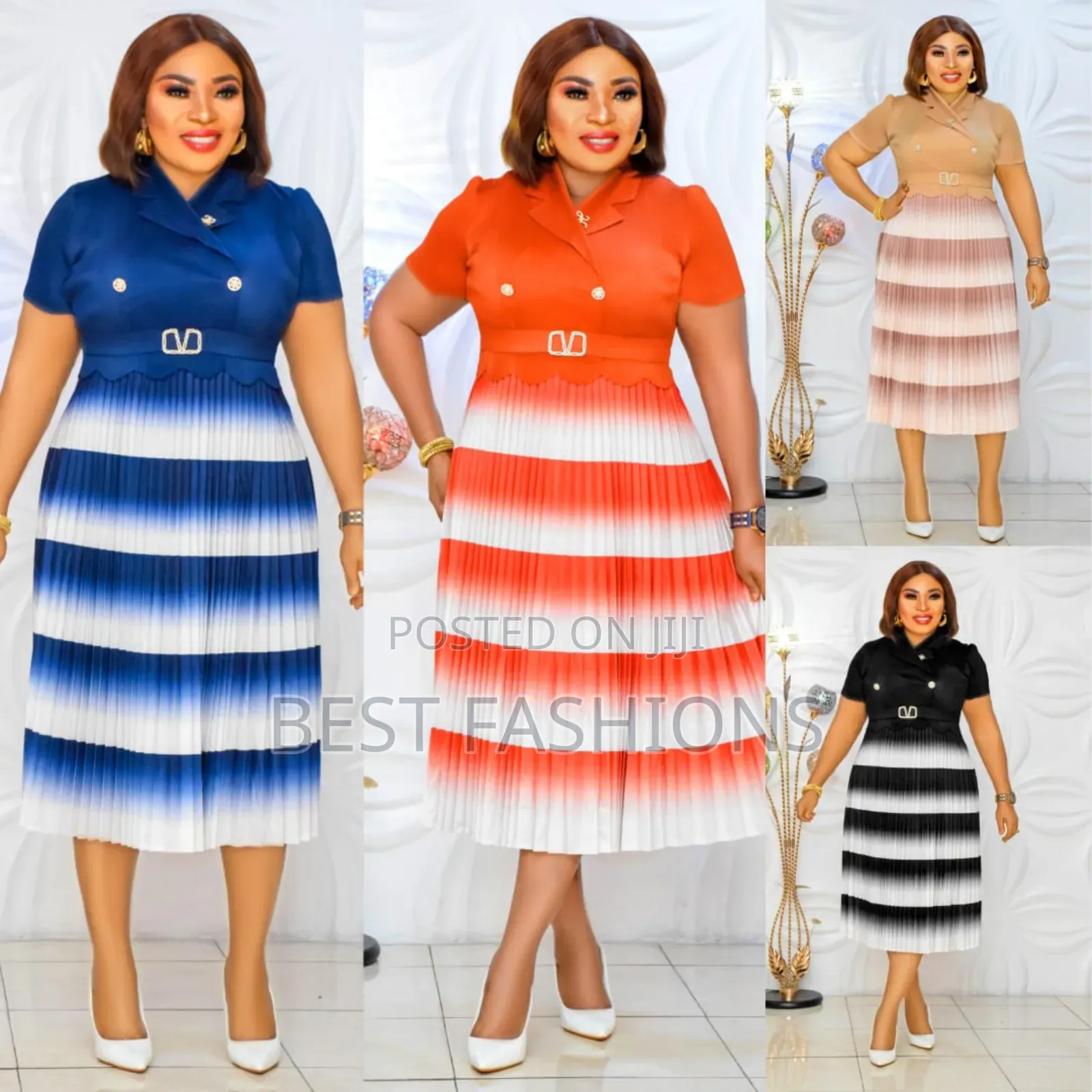 Pleated Formal Miyaki Dress