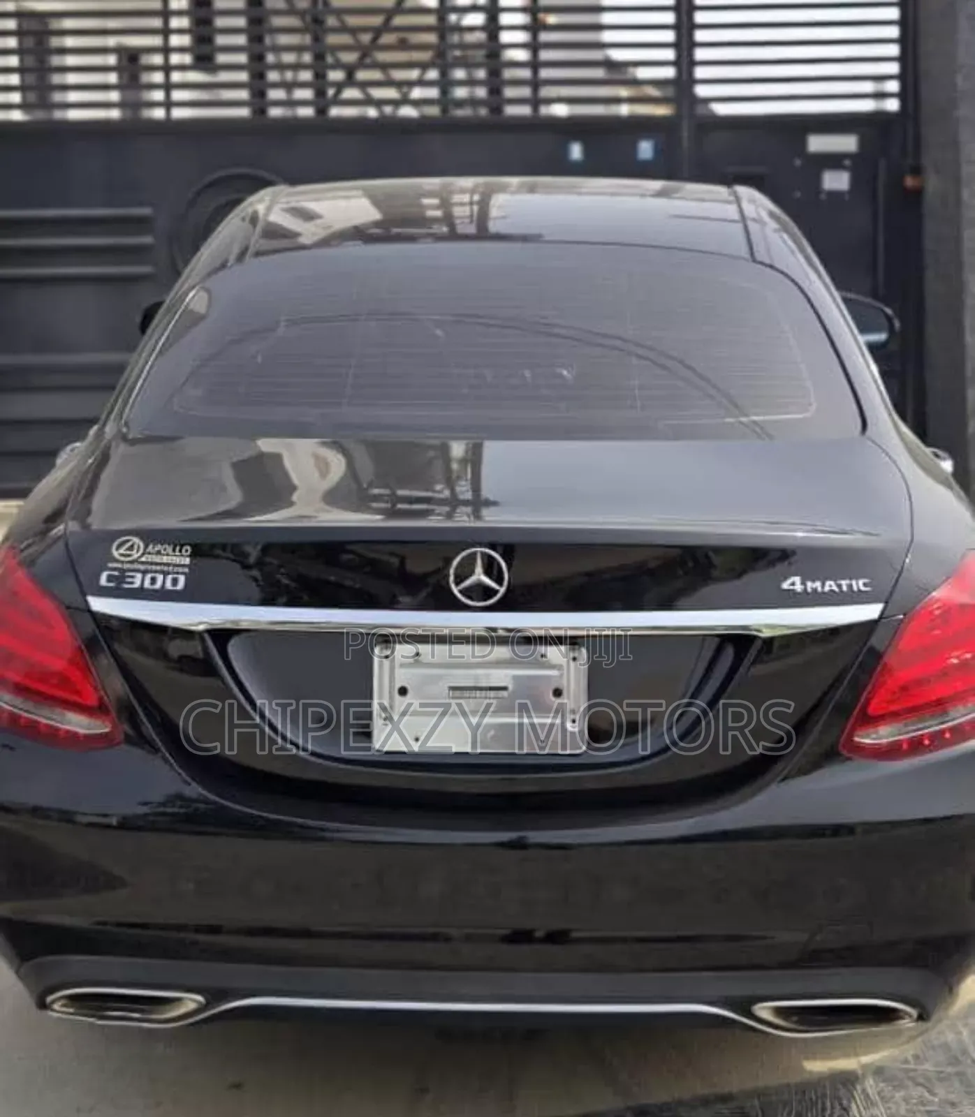 Mercedes-Benz C300 Luxury 4matic Sedan AWD (2.0L 4cyl 7A) 2017 Black