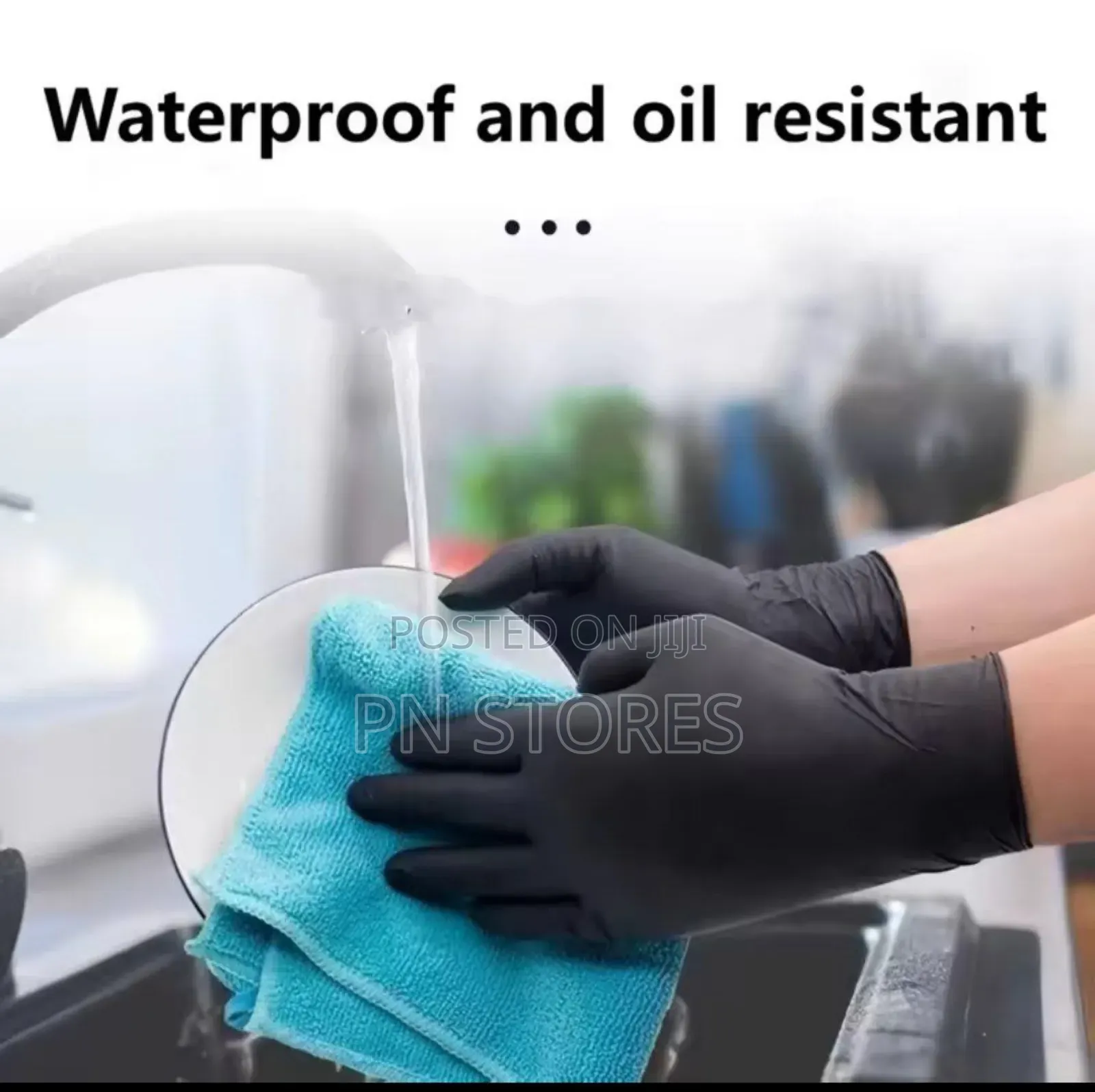 Multipurpose Black Nitrile Powder-Free Gloves (100pcs)