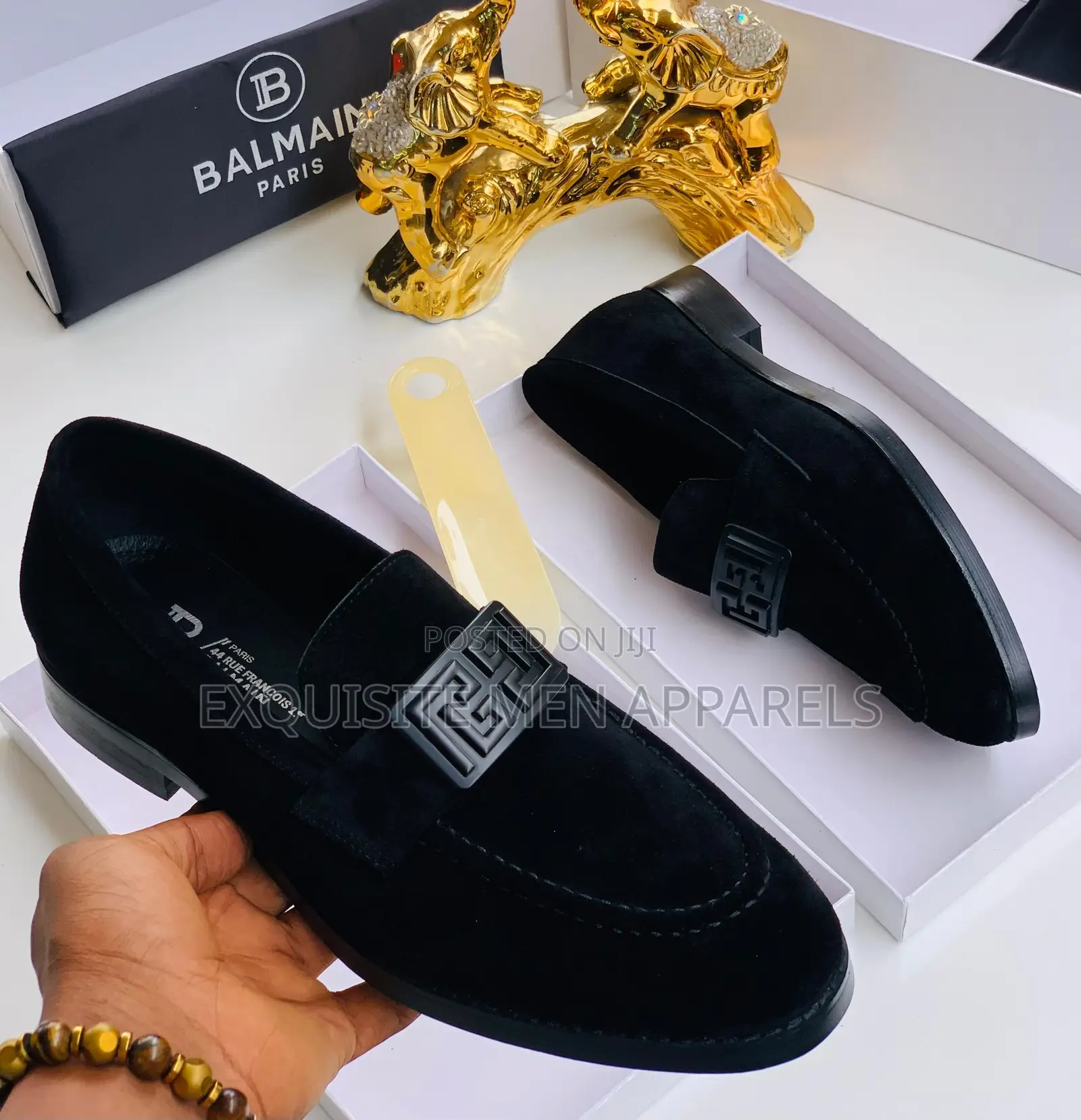 Quality Suede Balmain Italian Men’S Shoe