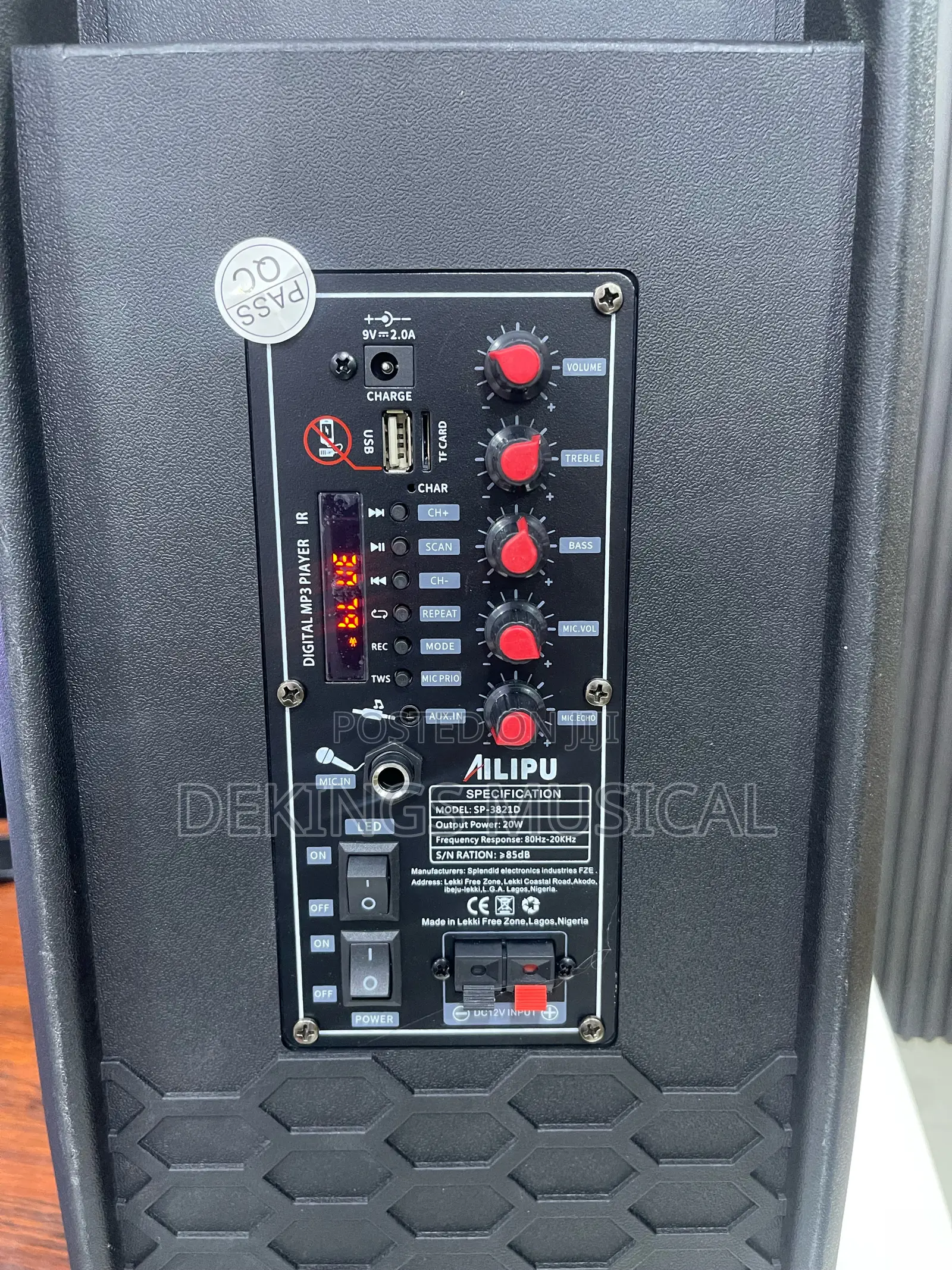Ailipu SP-3821D Party Box Speaker PA System