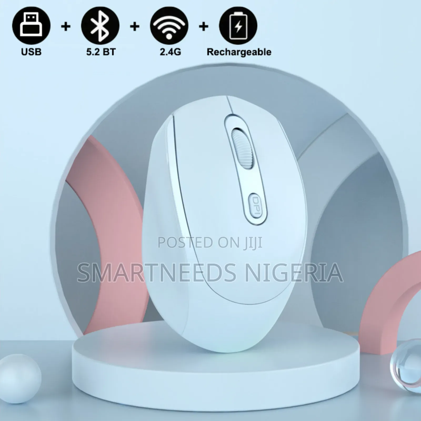 Rechargeable Dual Mode Bluetooth 2.4ghz Wireless Mouse