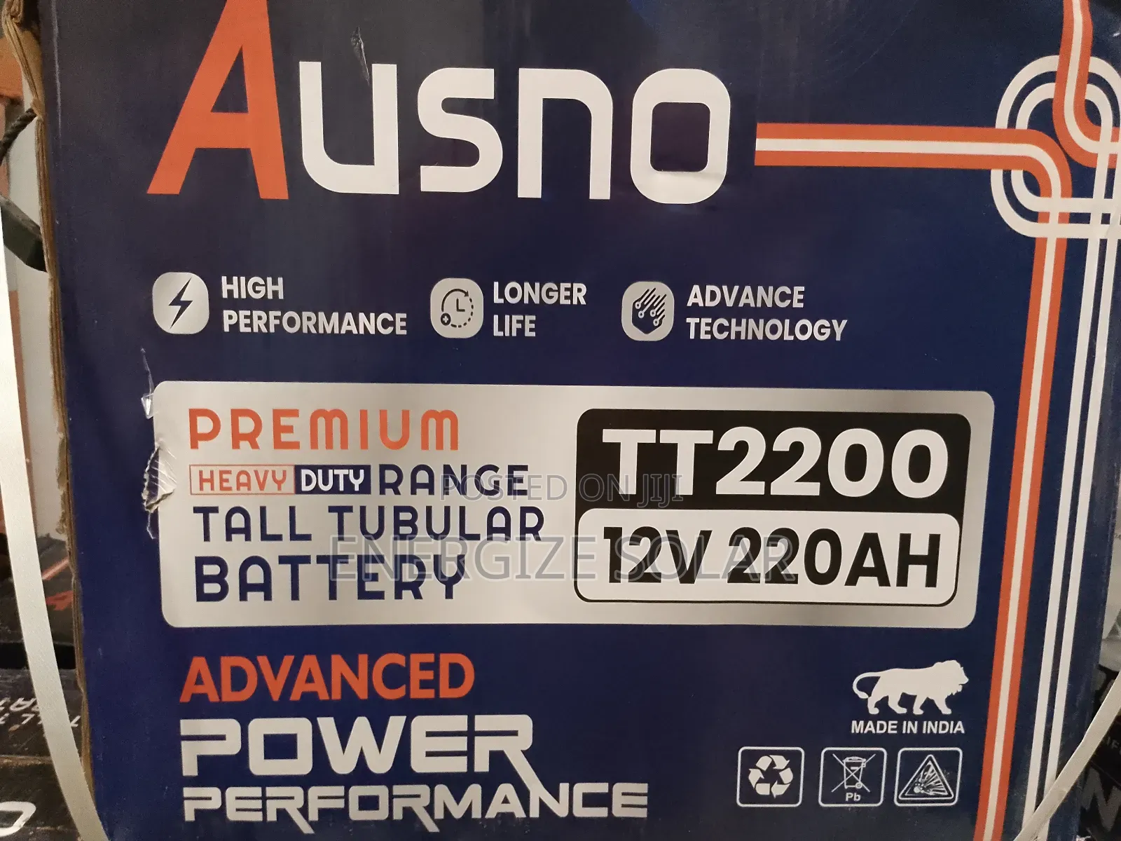 Ausno 12v 220ah Tubular Battery