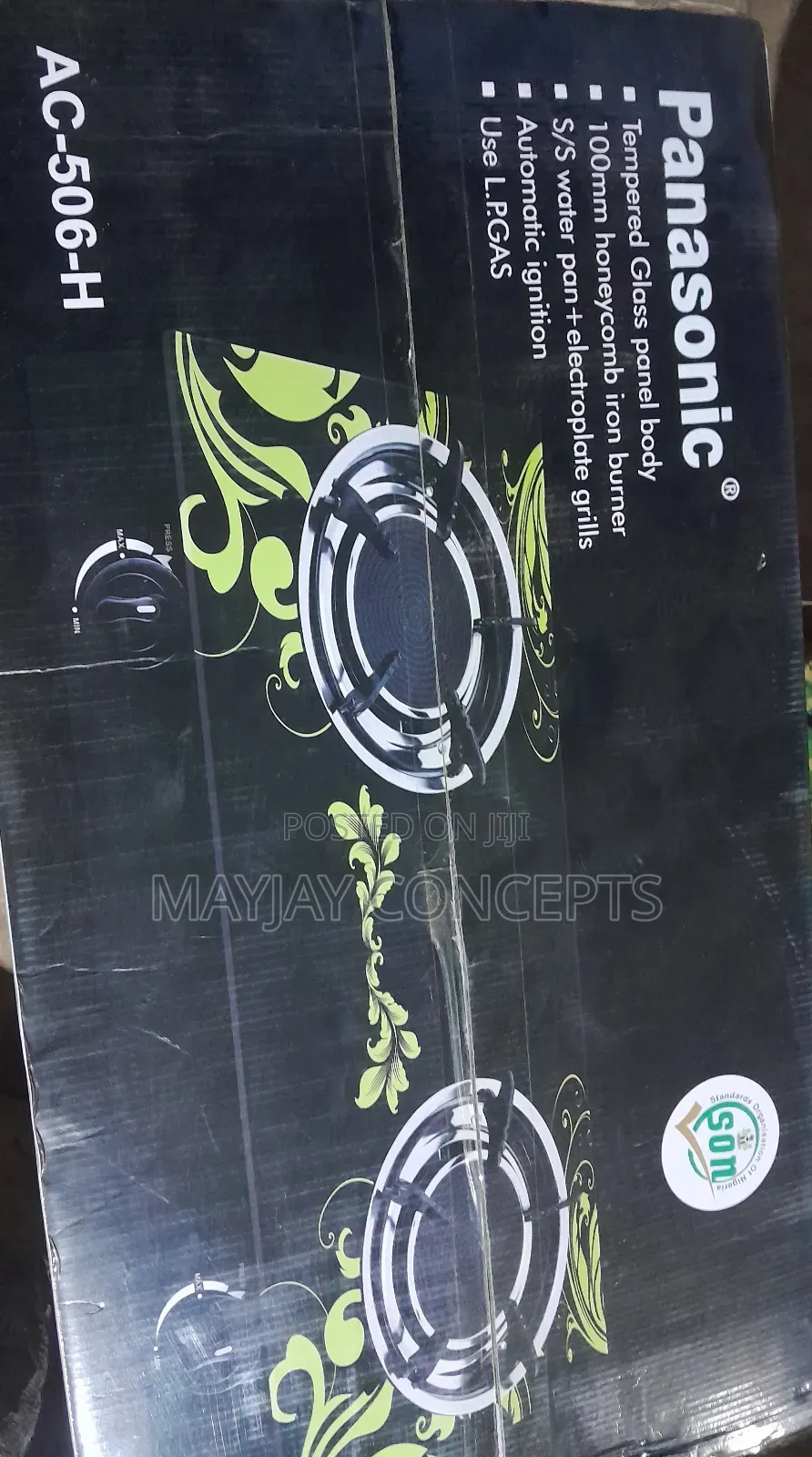 PANASONIC Infrared Glass Table Gas Cooker-No Flame,No Smoke