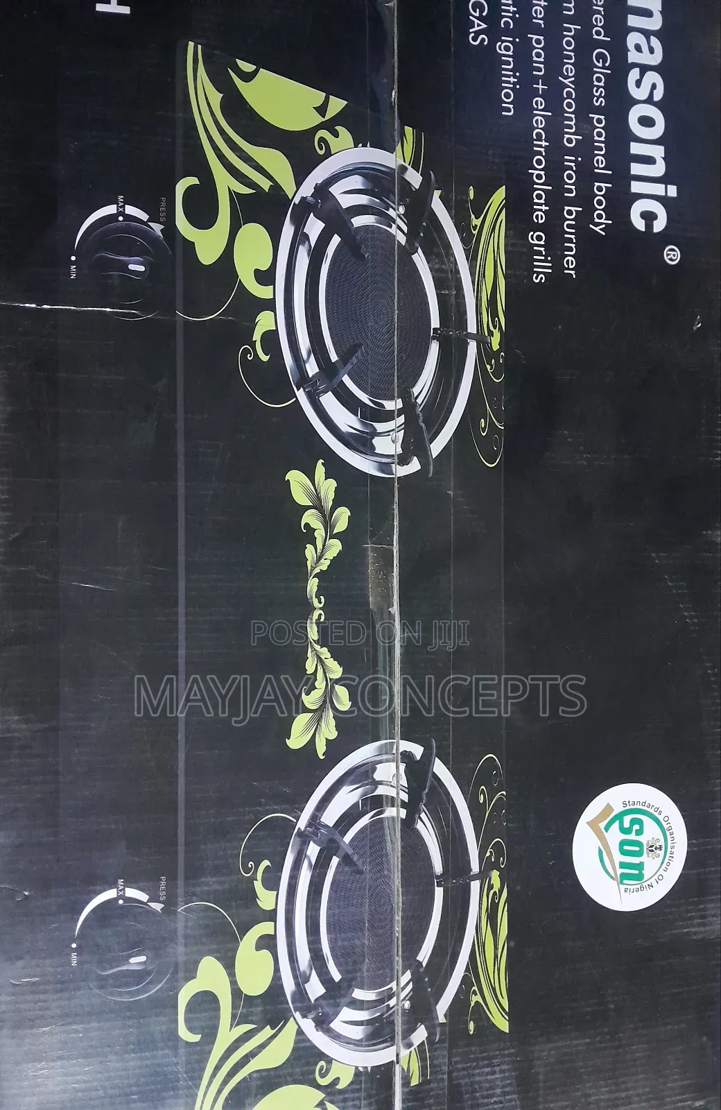 PANASONIC Infrared Glass Table Gas Cooker-No Flame,No Smoke