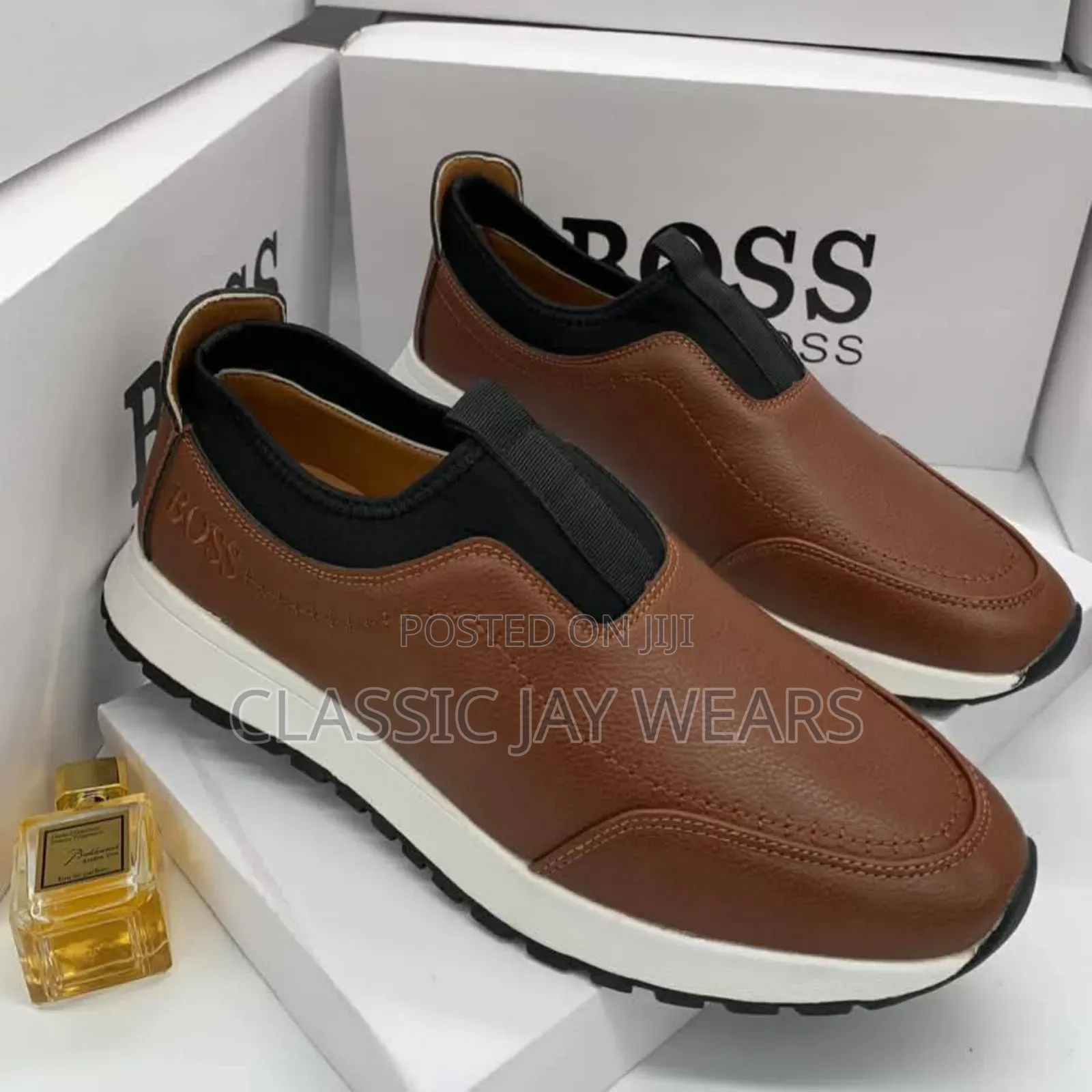 Pure White HUGO BOSS Sneakers Available in Store