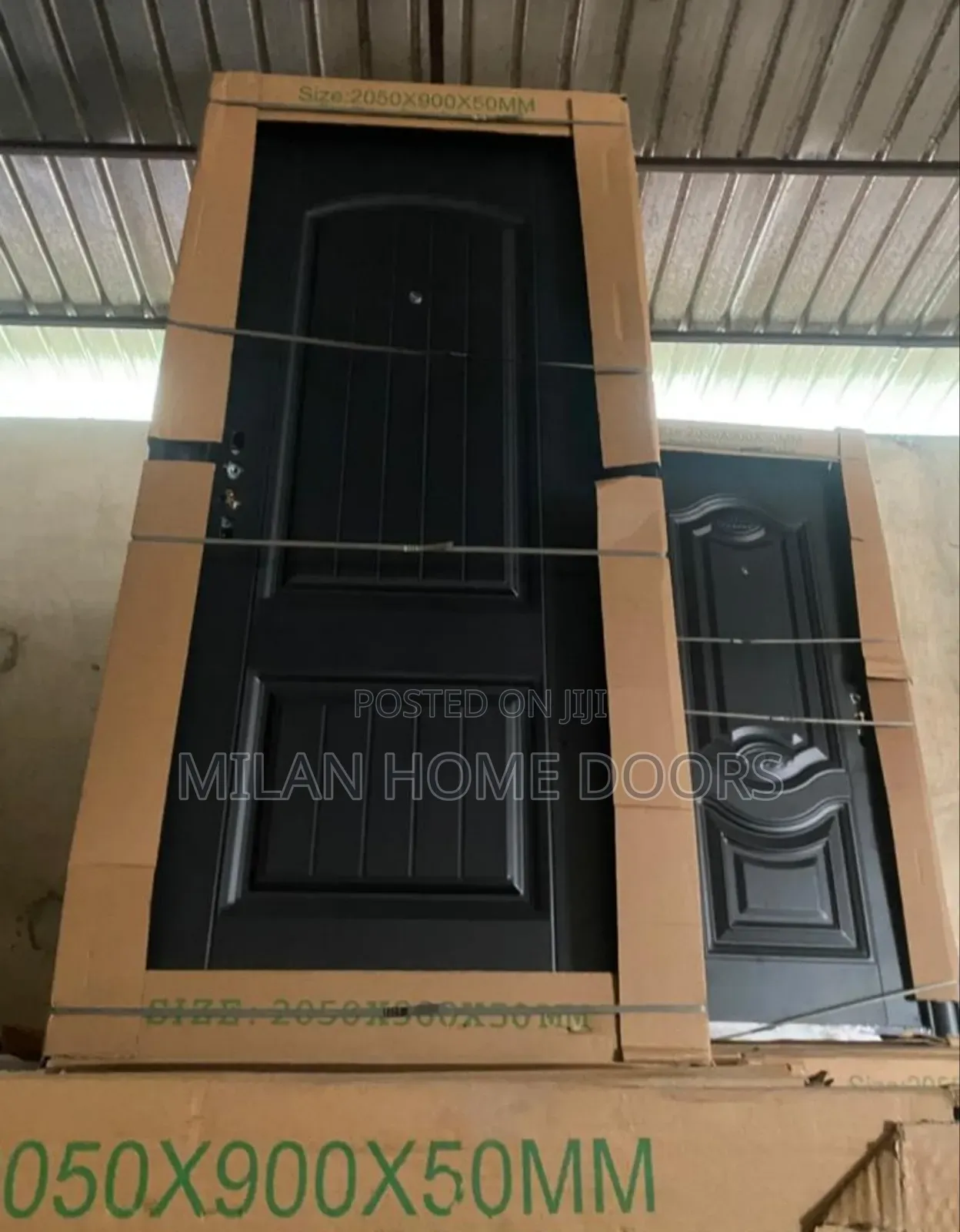 2100 by 900m 50mm Black Watson Security Door